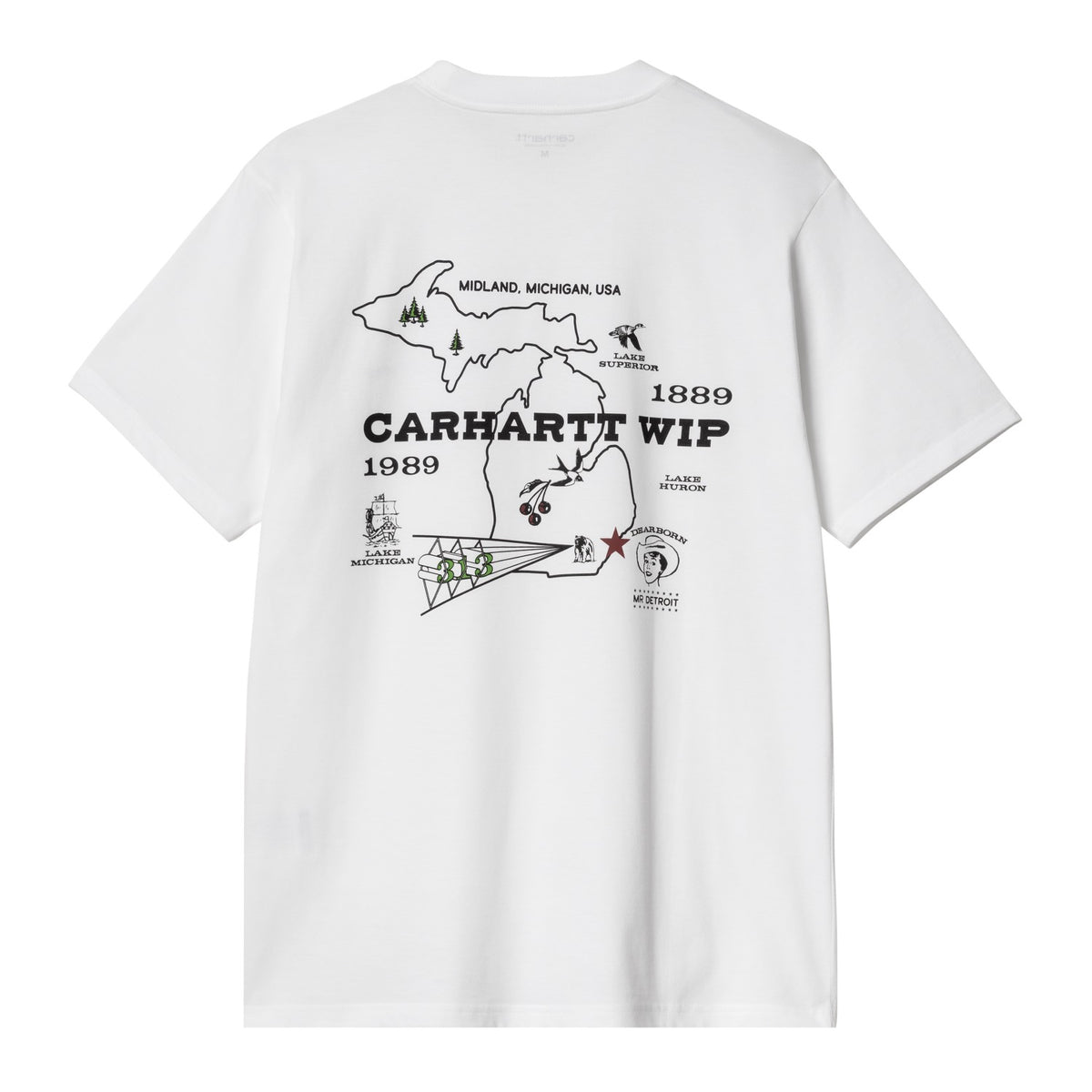 S/S HOME STATE T-SHIRT - White 5