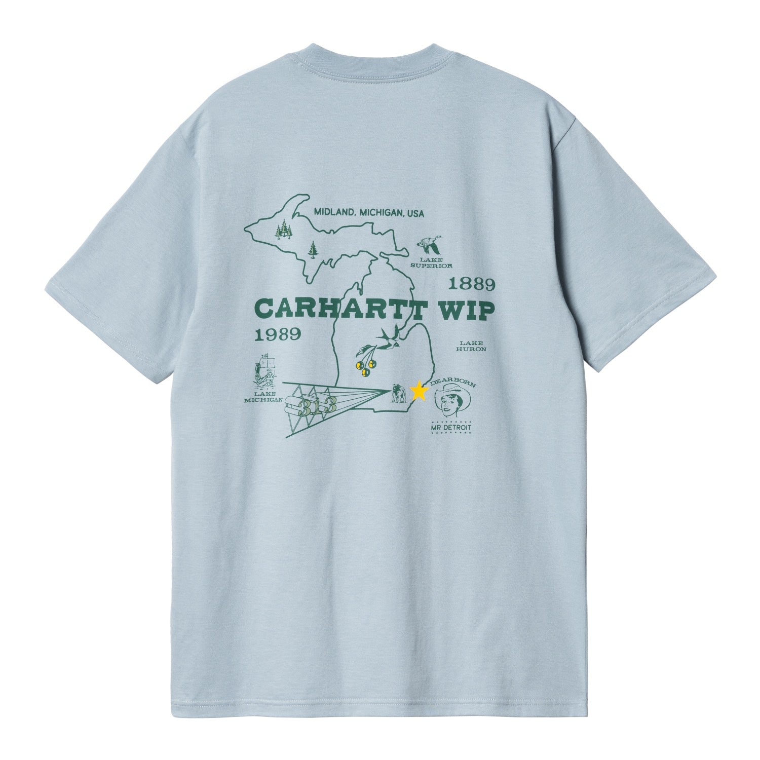 S/S HOME STATE T-SHIRT - Dusty Ice 5
