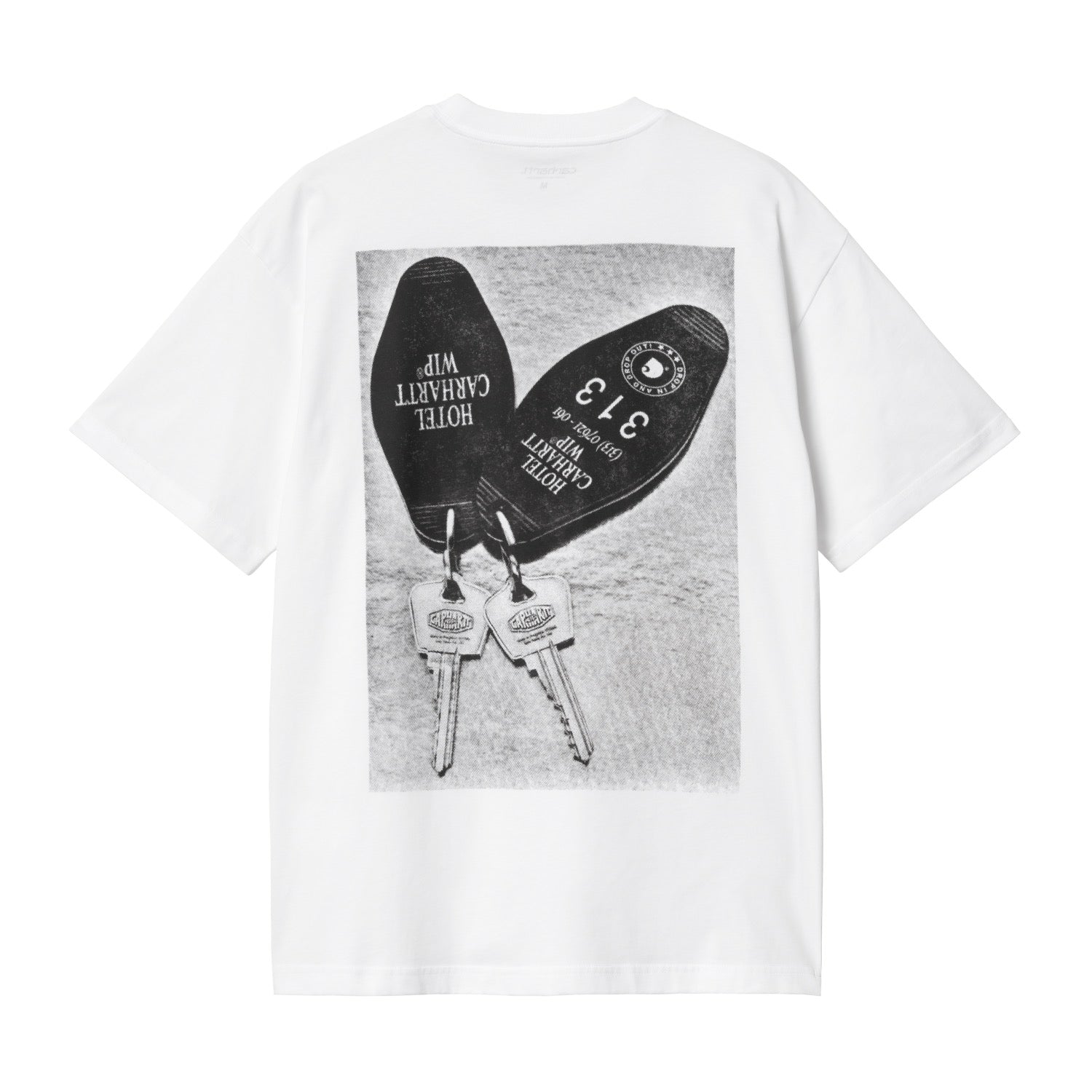 S/S HOTEL KEYS T-SHIRT - White / Black