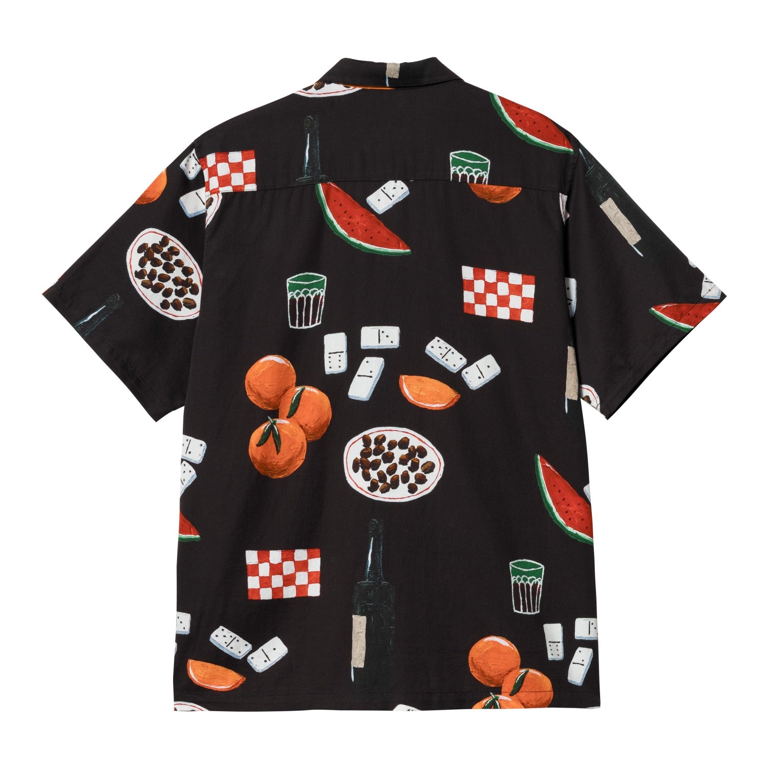 S/S ISIS MARIA DINNER SHIRT - Isis Maria Dinner AOP, Black 6