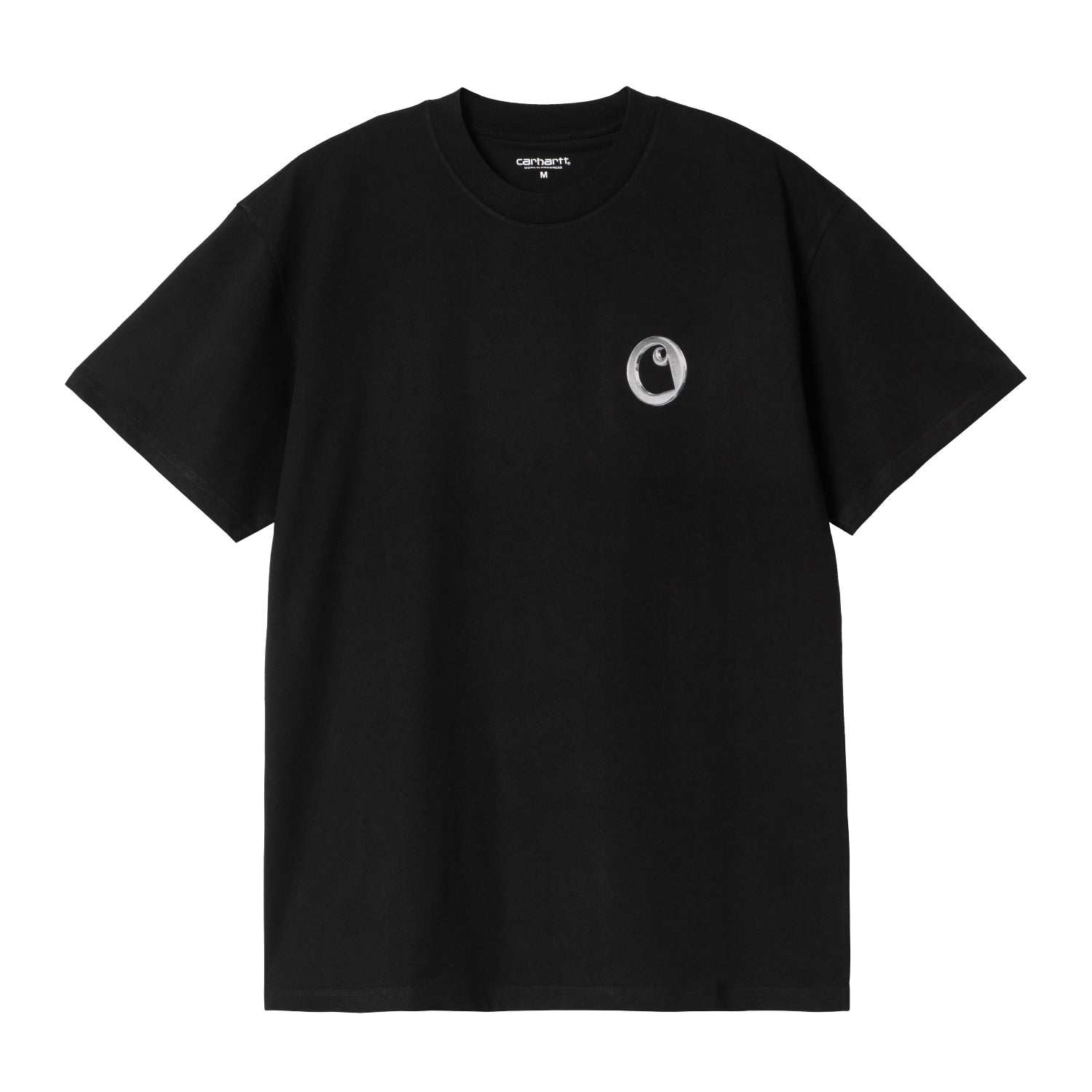 S/S LINKED CHARMS T-SHIRT - Black / Silver