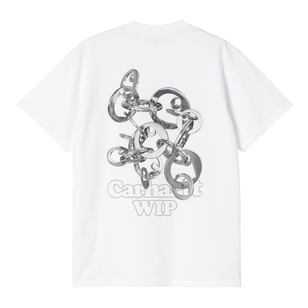 S/S LINKED CHARMS T-SHIRT - White / Silver 5