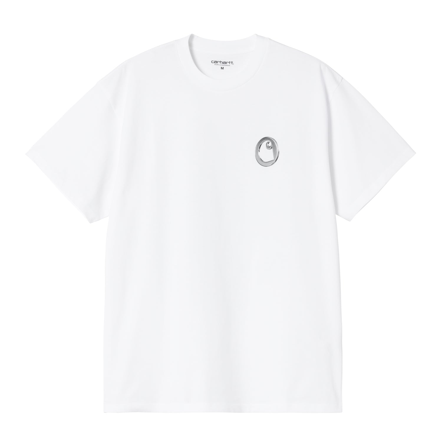 S/S LINKED CHARMS T-SHIRT - White / Silver