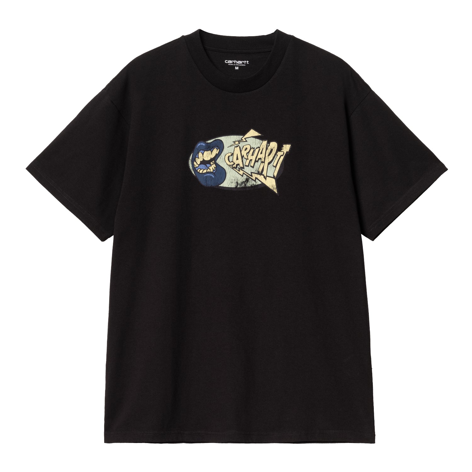 S/S LOUDER T-SHIRT  - Black (heavy enzyme wash)