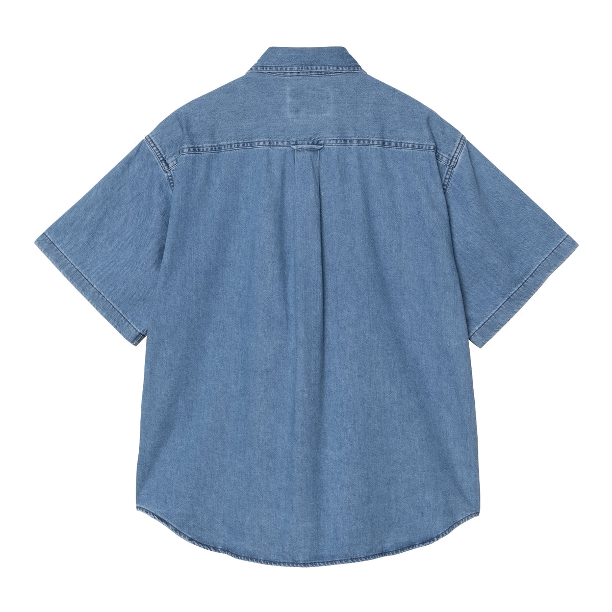 S/S LUCAS SHIRT - Blue (stone washed) 2