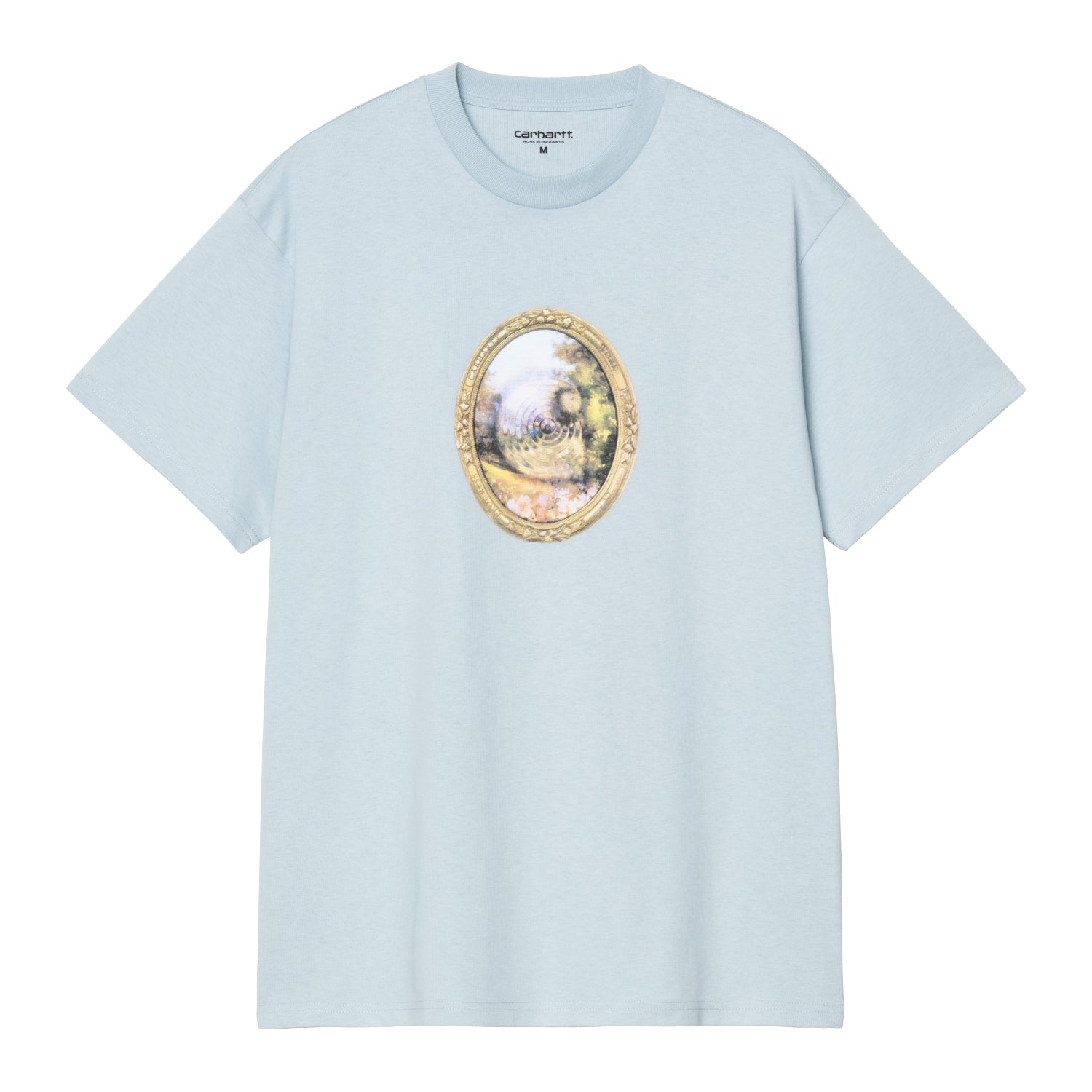 S/S MIRROR T-SHIRT  - Blue Fog