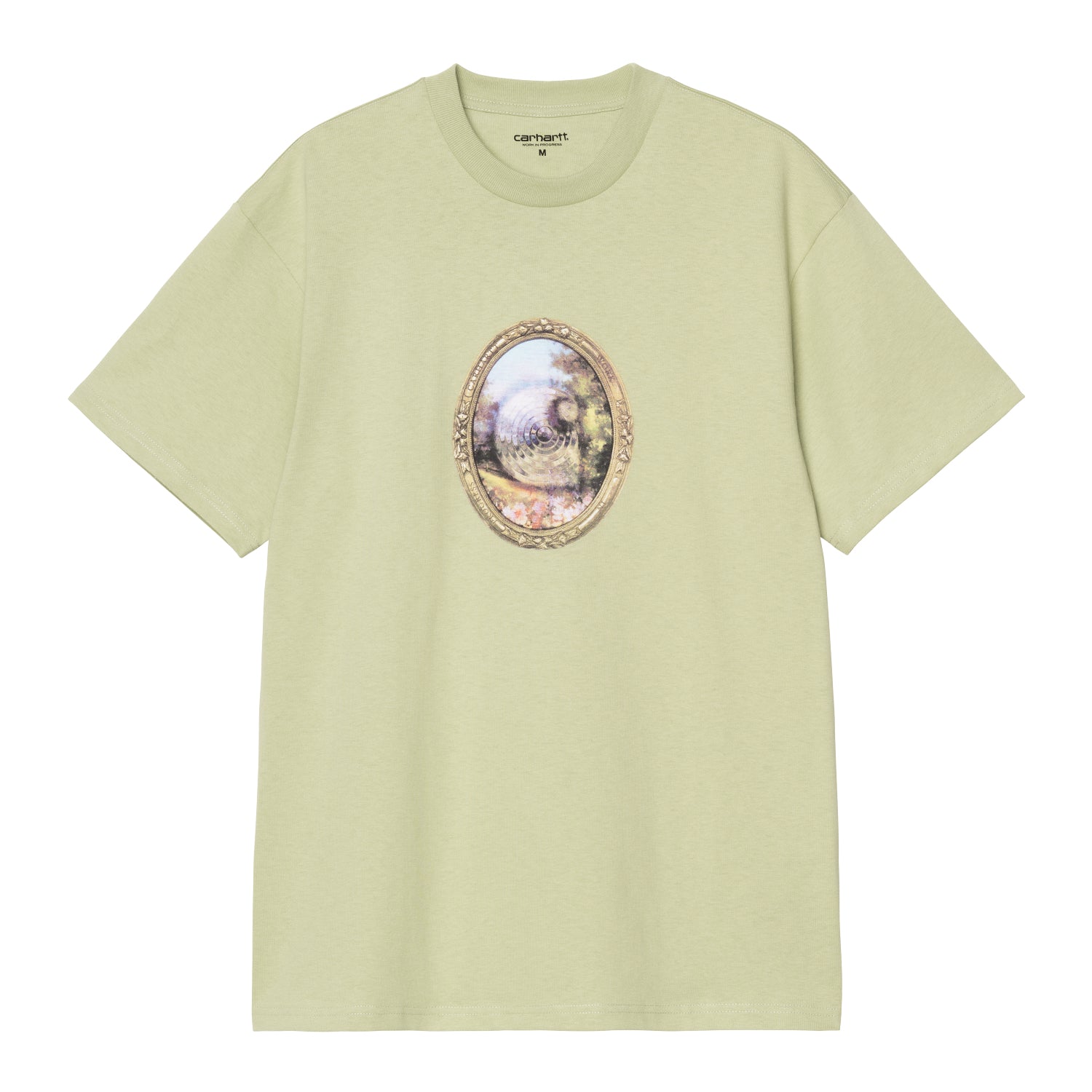 S/S MIRROR T-SHIRT - Pale Olive 1