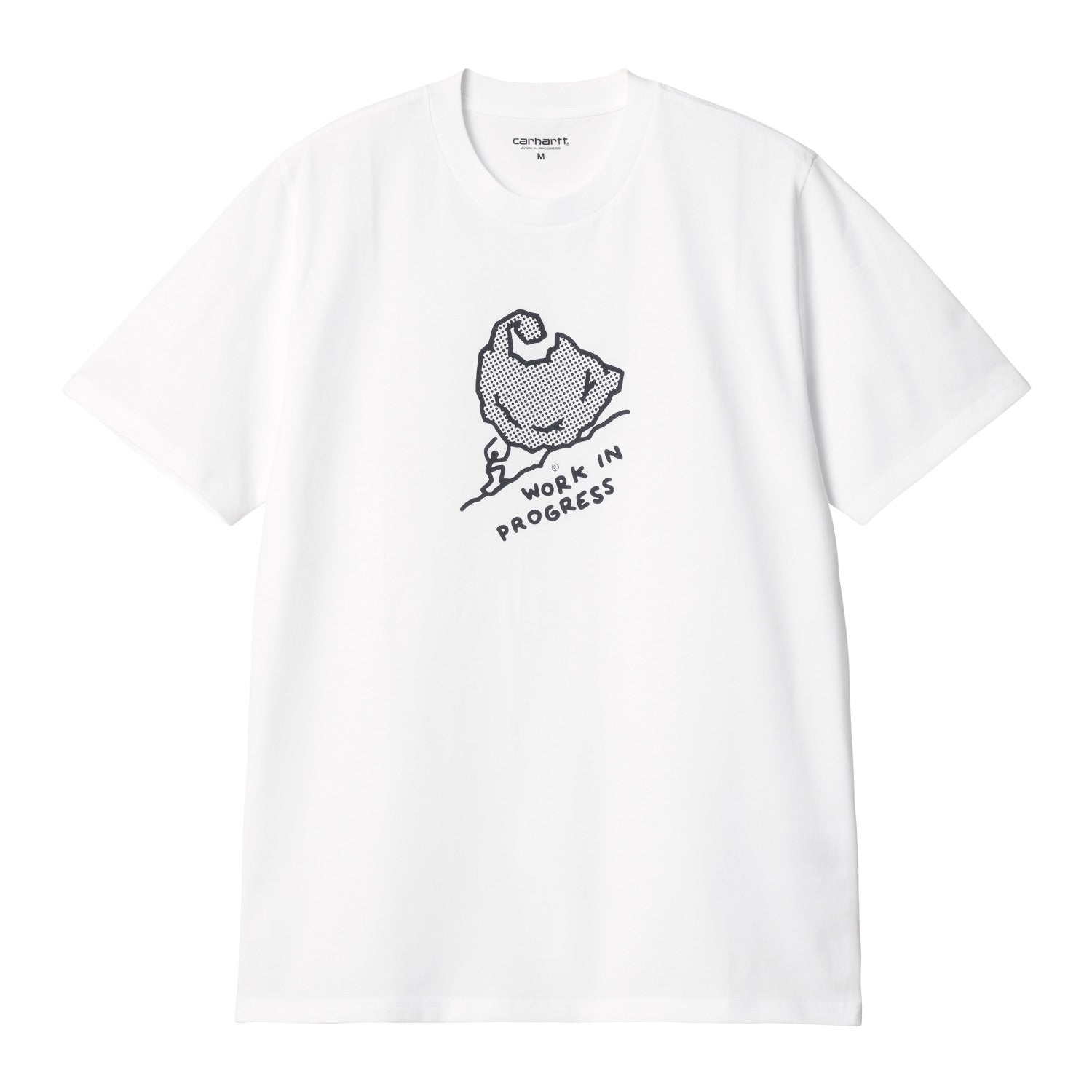 S/S MOVE ON UP T-SHIRT - White / Black