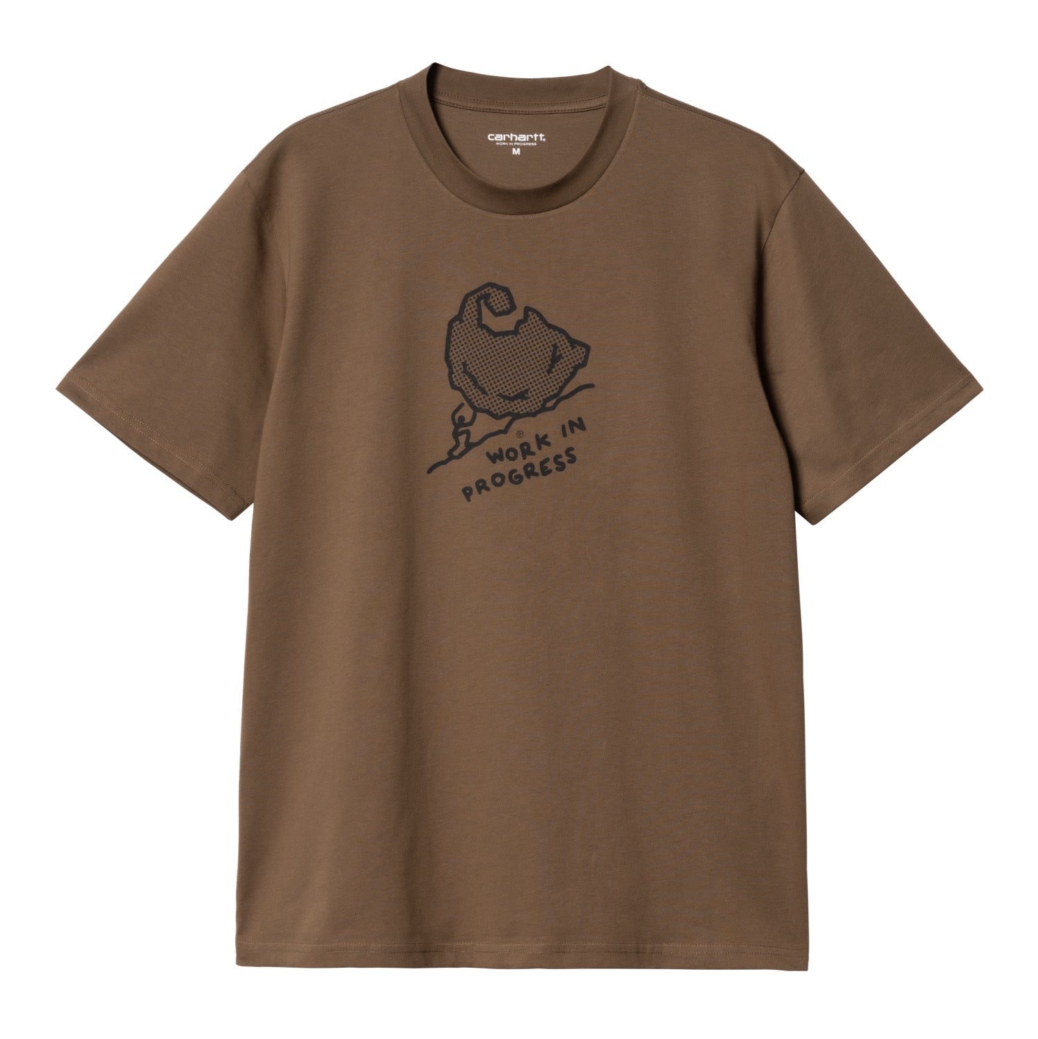 S/S MOVE ON UP T-SHIRT - Chocolate / Black