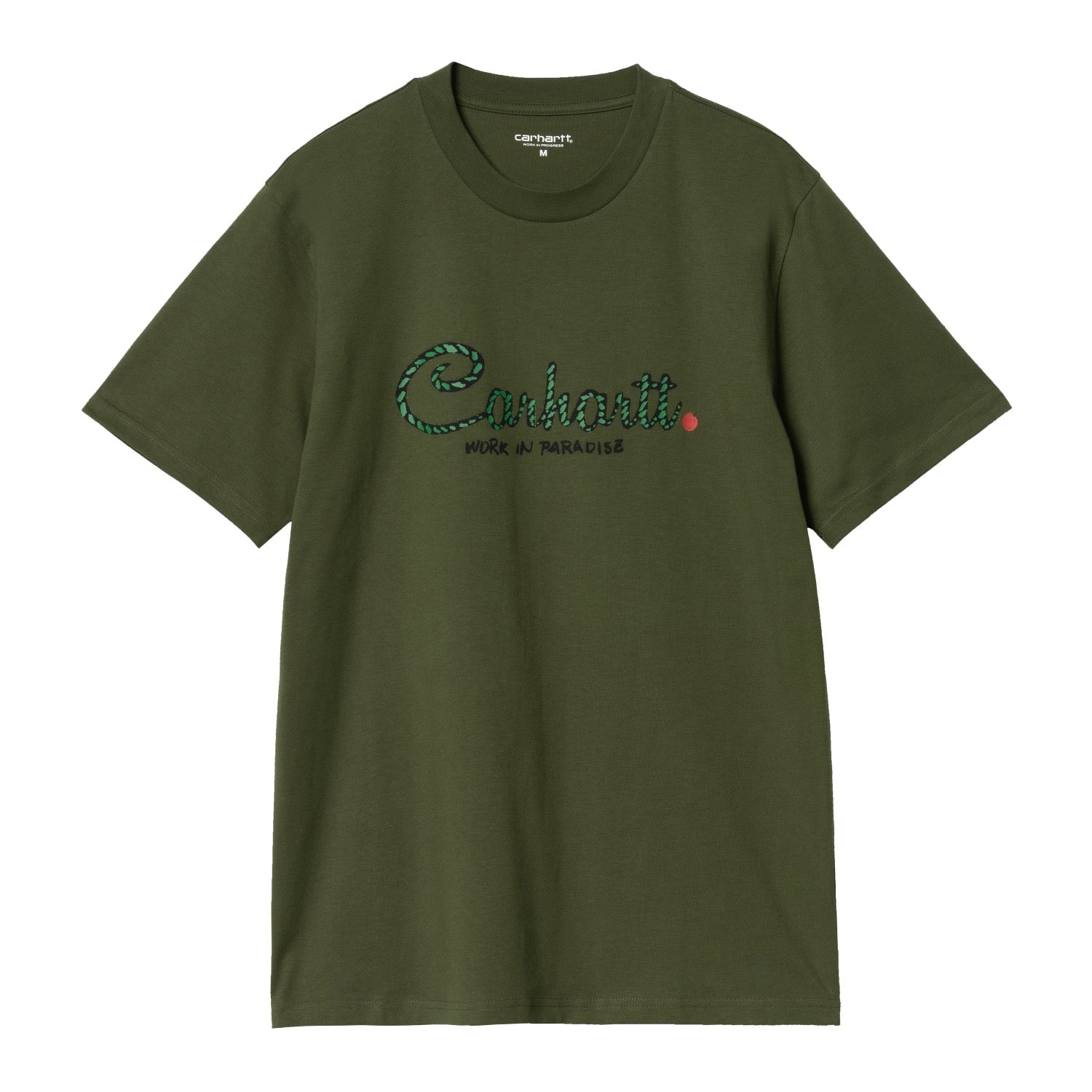 S/S PARADISE SCRIPT T-SHIRT - Tarragon