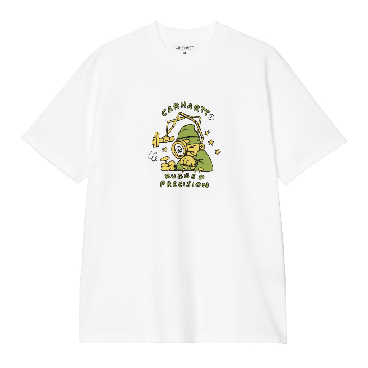 S/S PRECISION WORK T-SHIRT - White 1