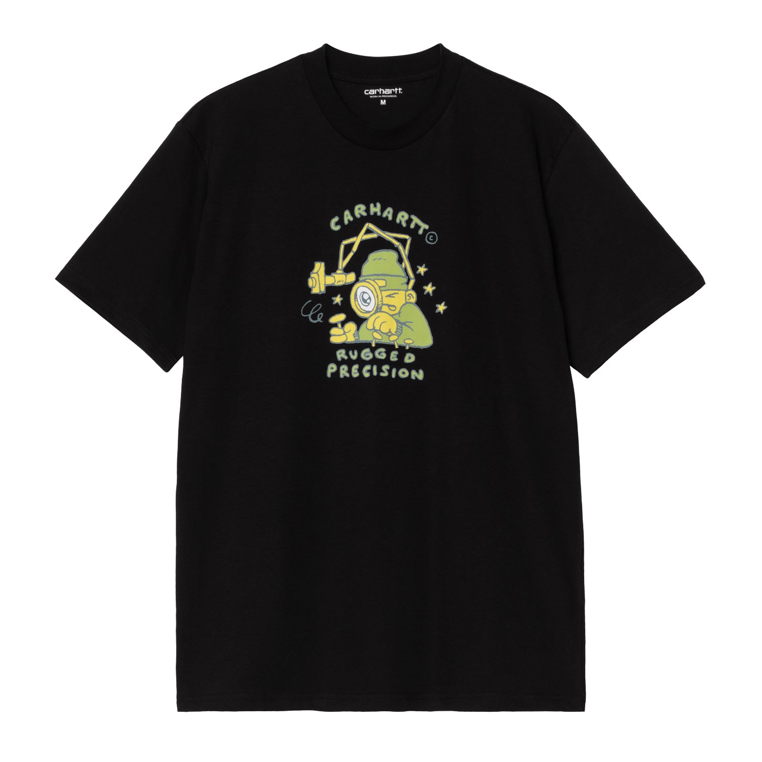 S/S PRECISION WORK T-SHIRT - Black 1