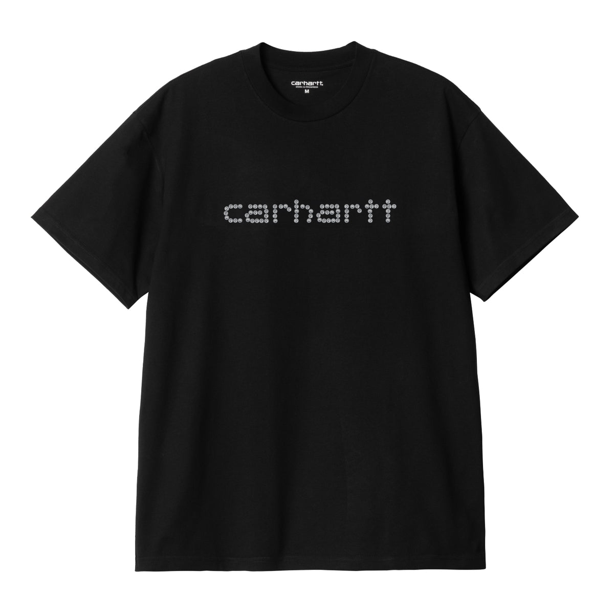 S/S RIVET SCRIPT T-SHIRT - Black 1