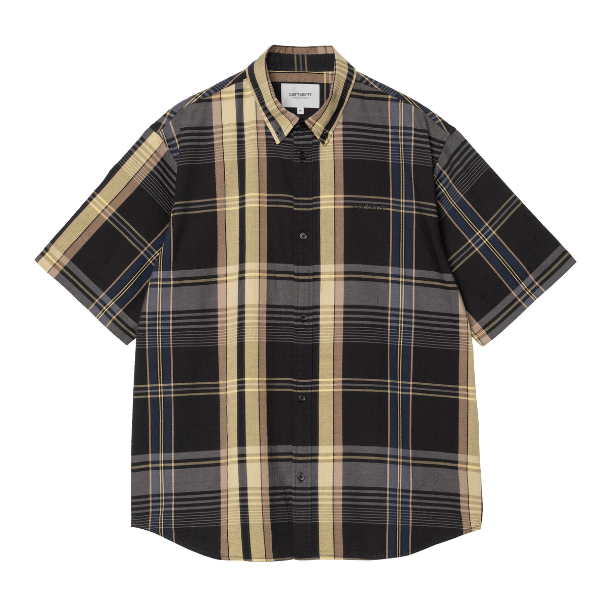 S/S ROSLIN SHIRT - Roslin Check, Black / Black 1
