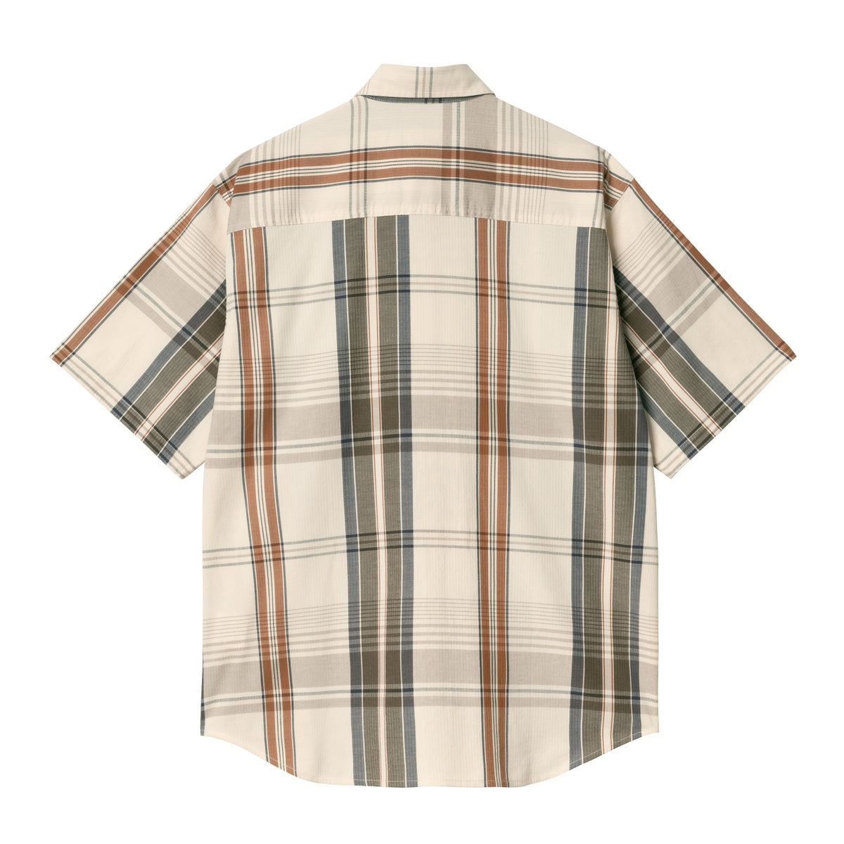 S/S ROSLIN SHIRT - Roslin Check, Natural / Wax 5