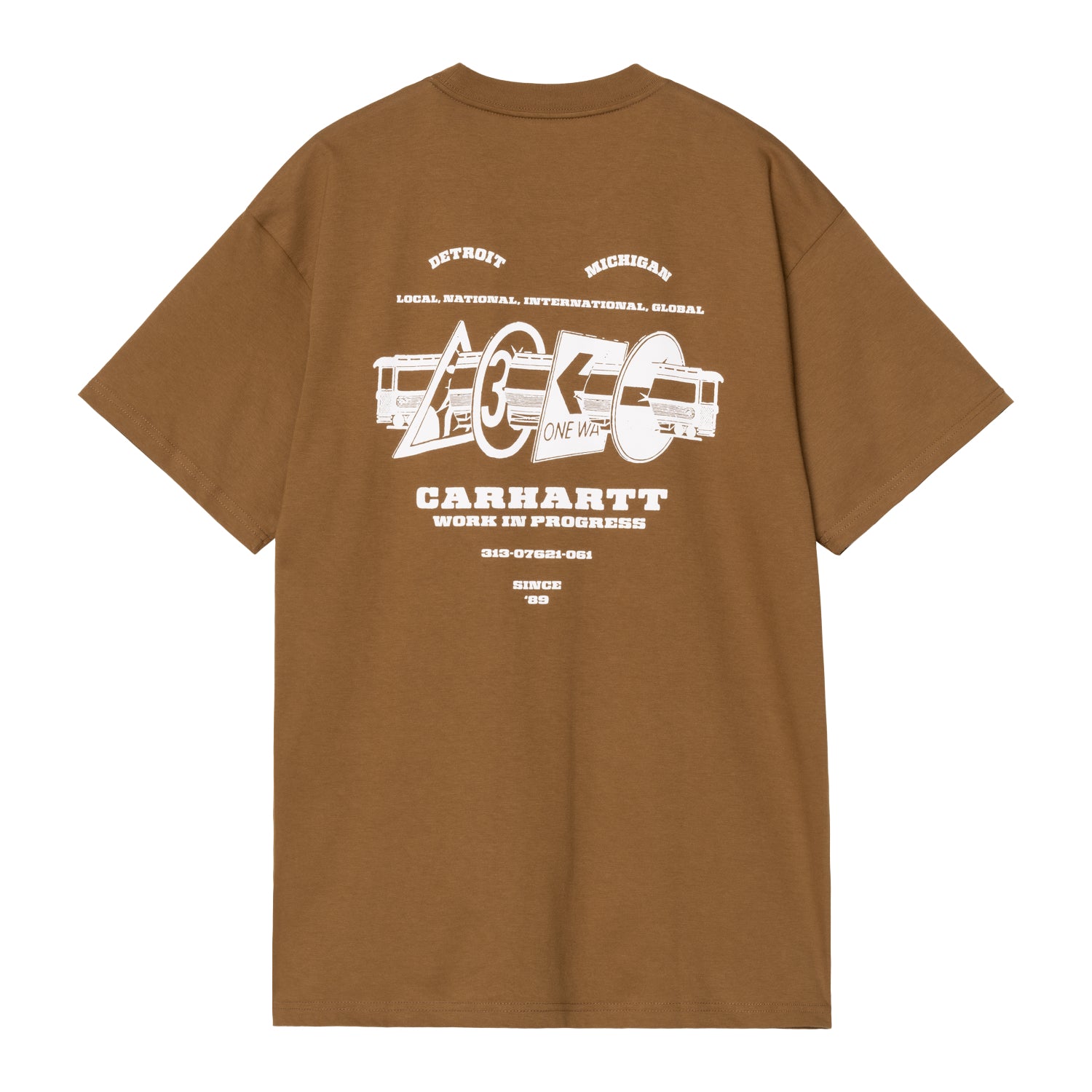 S/S RUNAWAY T-SHIRT - Hamilton Brown / White