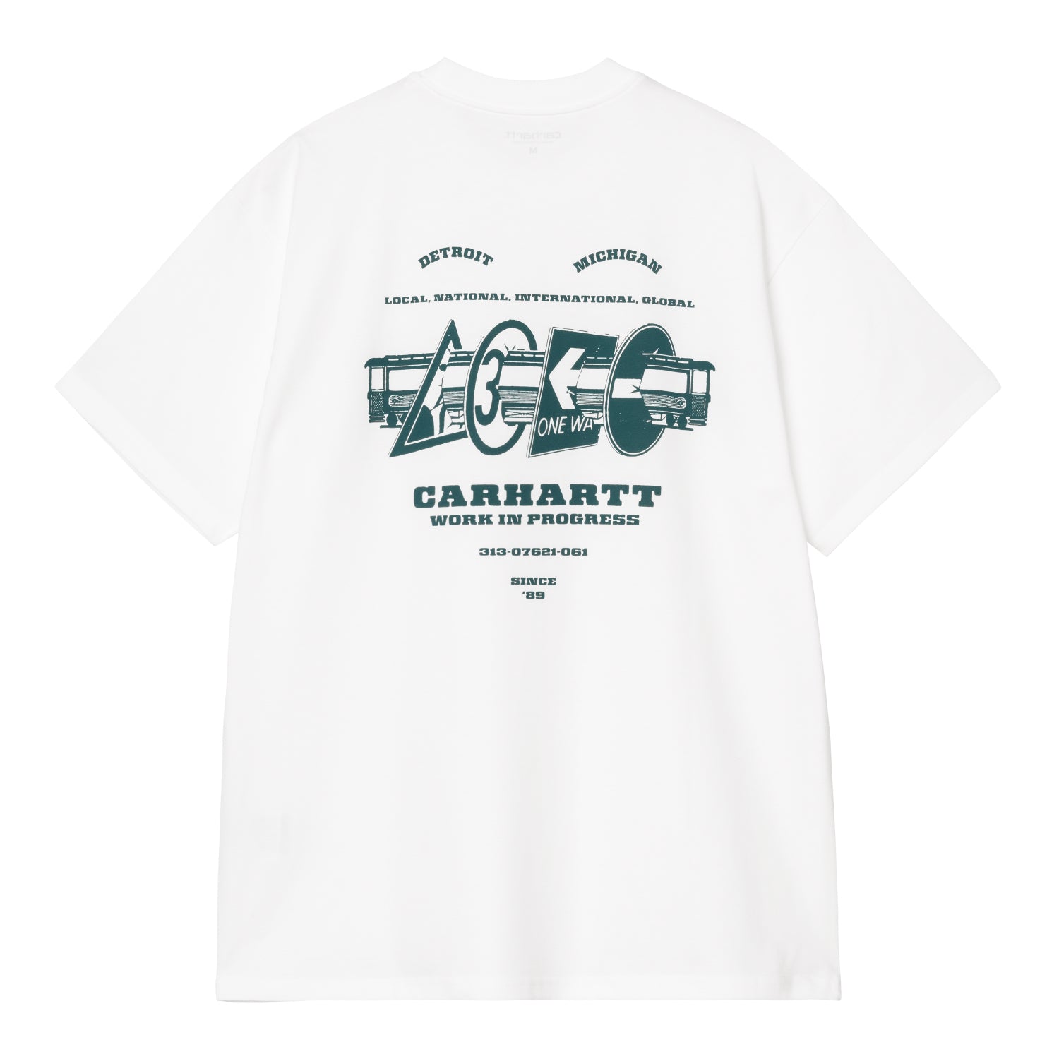 S/S RUNAWAY T-SHIRT - White / Malachite