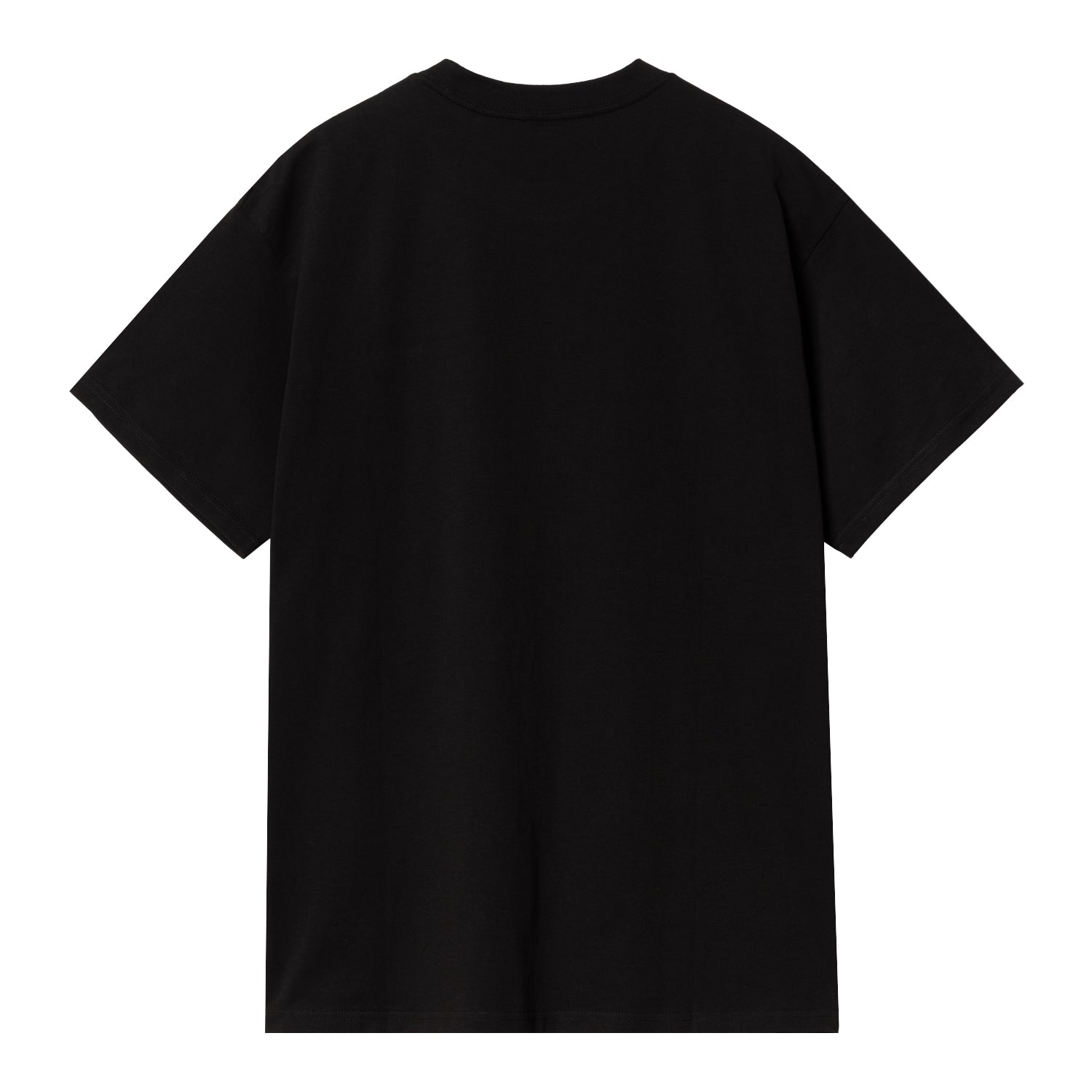 S/S SCRIPT EMBROIDERY T-SHIRT - Black / White