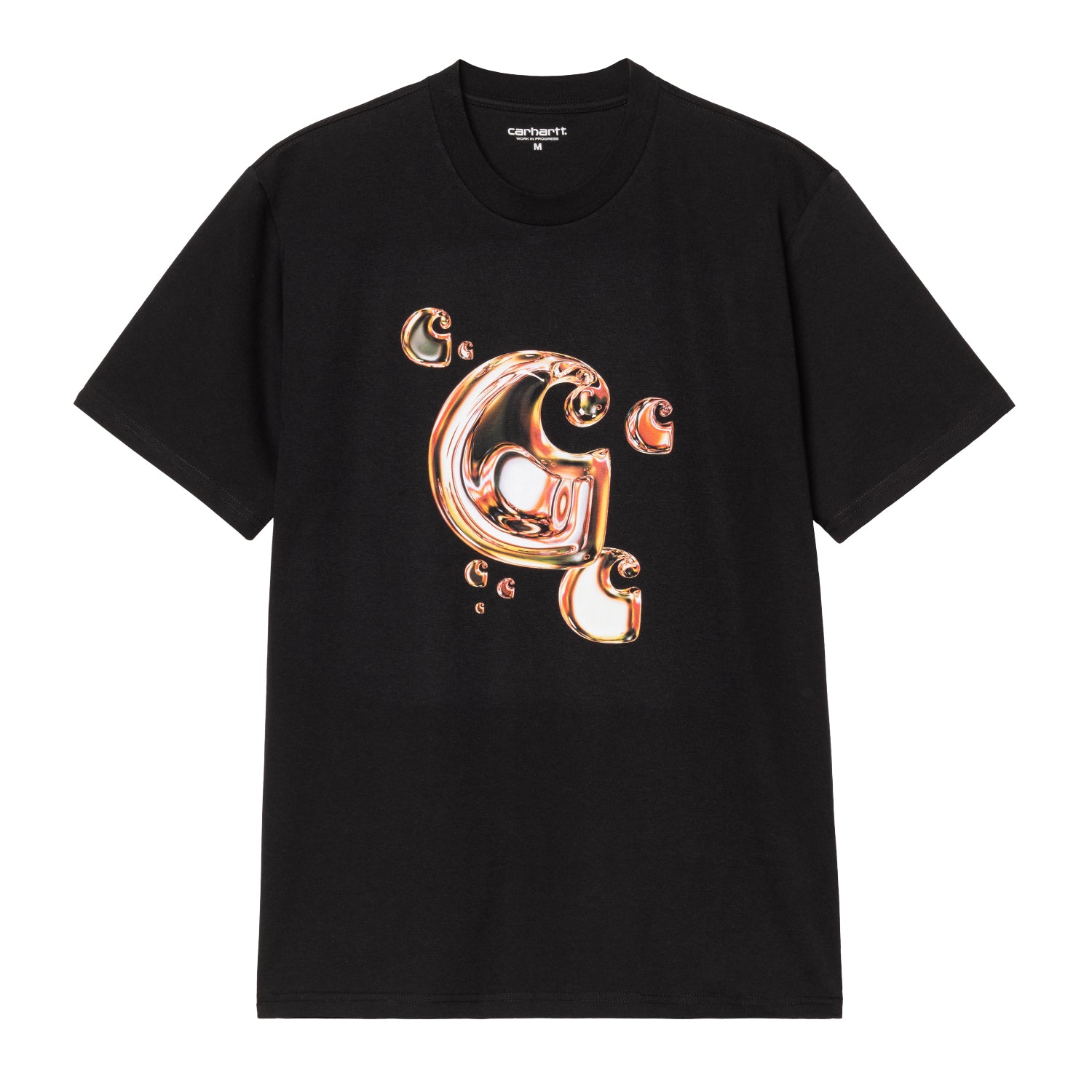 S/S SOLAR CHROME C-LOGO T-SHIRT - Black