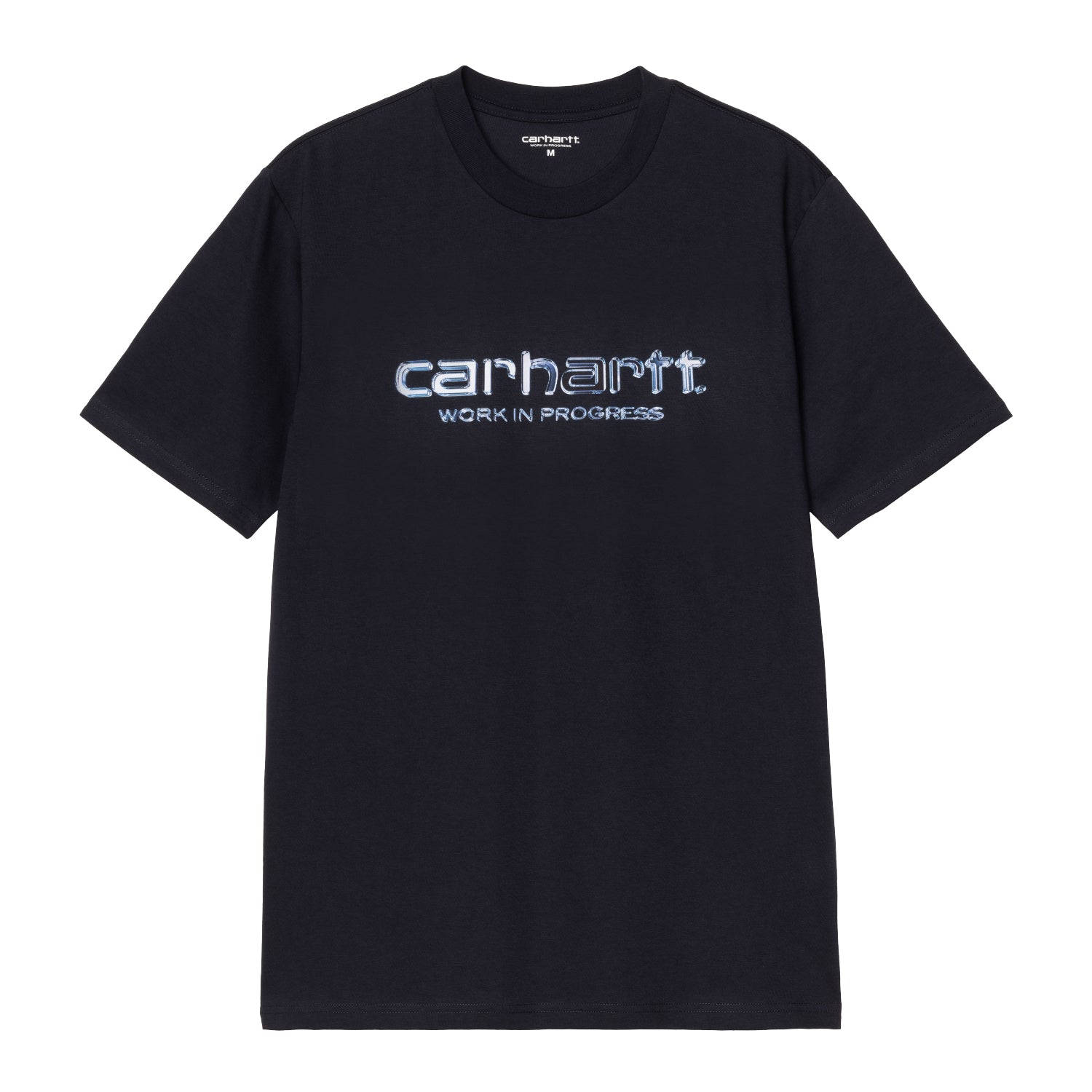S/S SOLAR CHROME SCRIPT T-SHIRT - Dark Navy