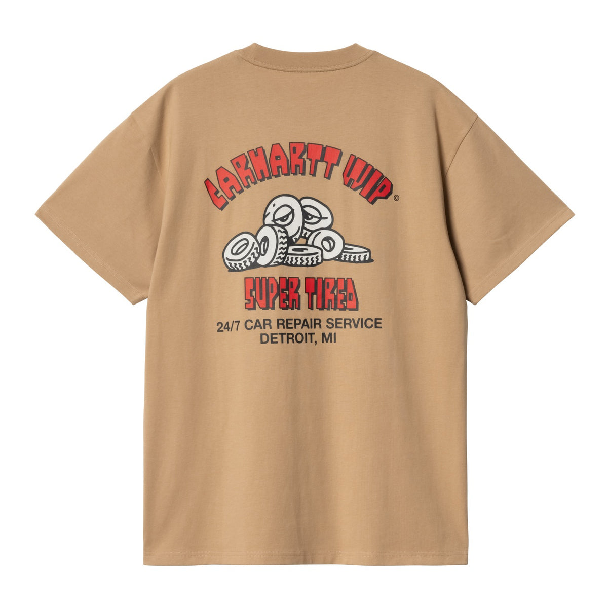 S/S SUPER TIRED T-SHIRT - Peanut 5