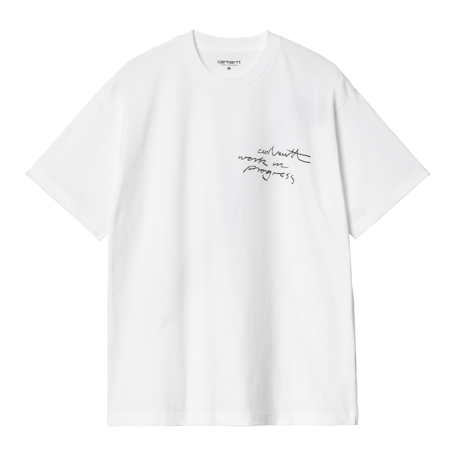 S/S WIP PENCIL T-SHIRT - White / Black