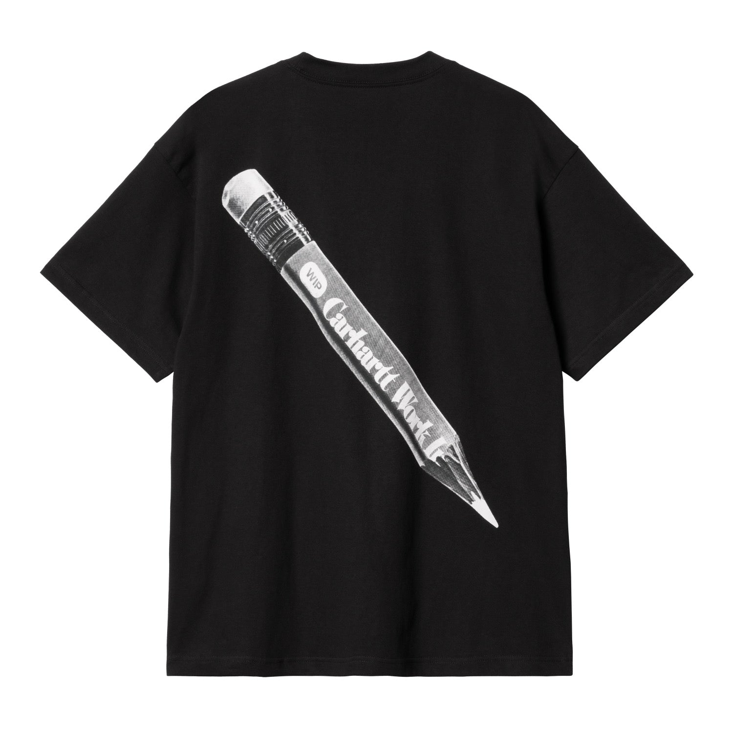 S/S WIP PENCIL T-SHIRT - Black / White