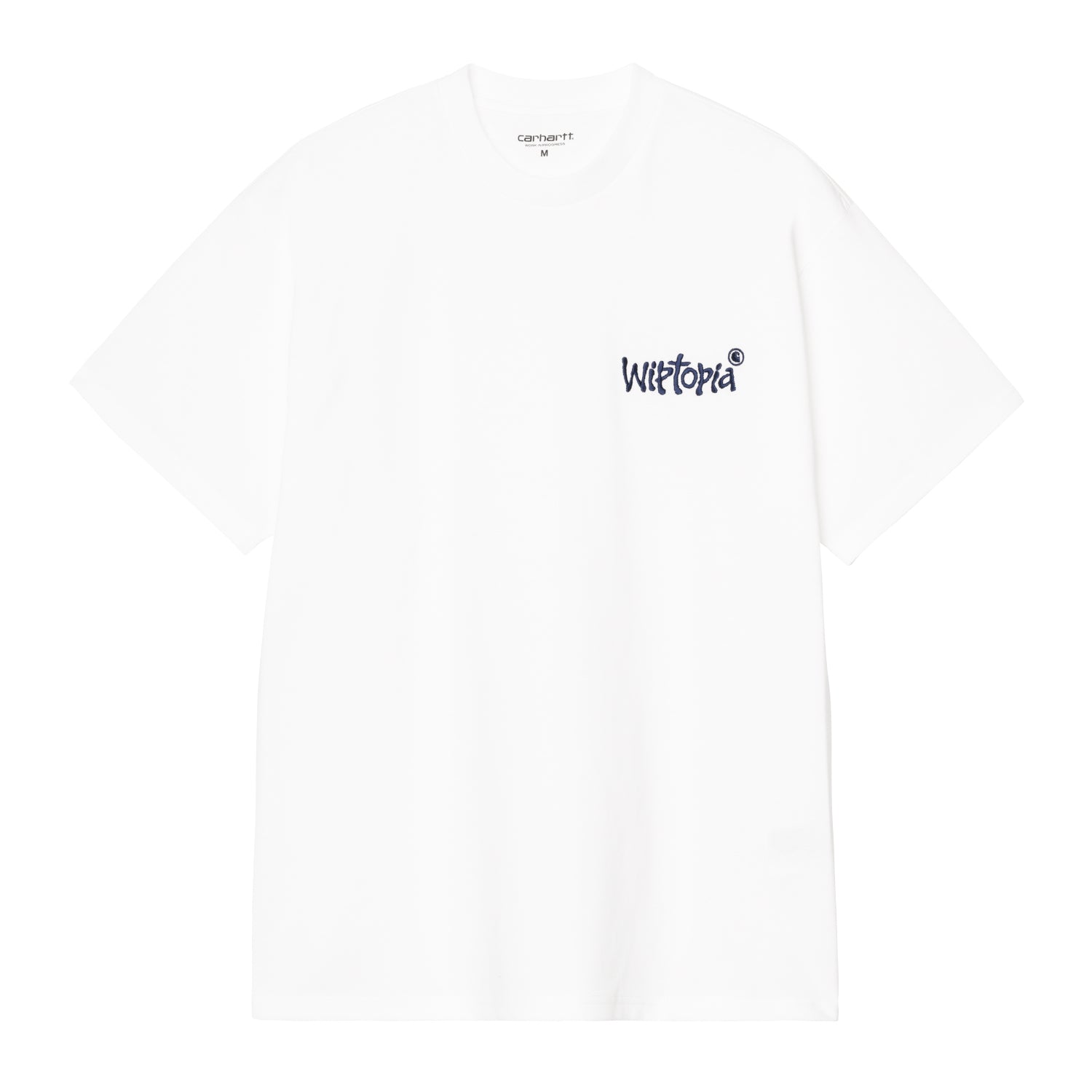 S/S WIPTOPIA SCRIPT T-SHIRT - White / Blue
