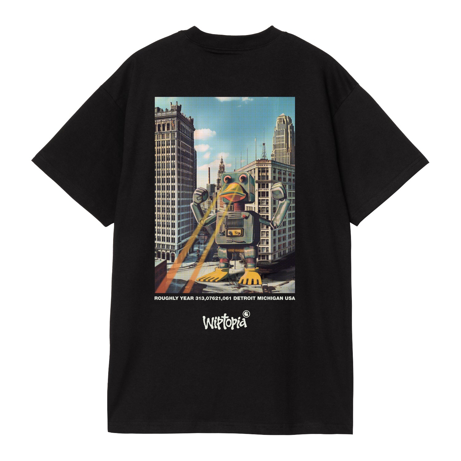 S/S WIPTOPIA T-SHIRT  - Black