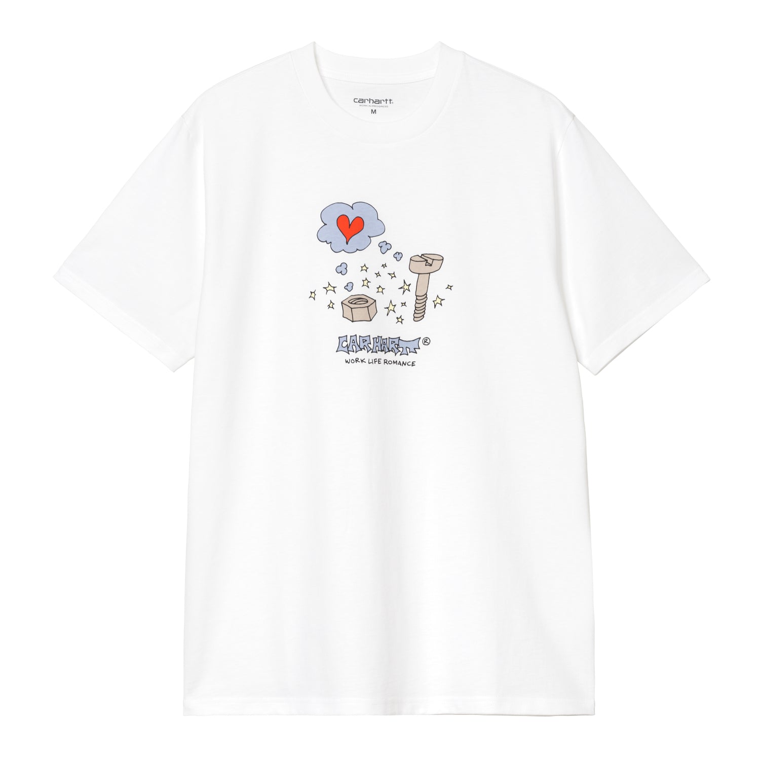 S/S WORK LIFE ROMANCE T-SHIRT - White 1