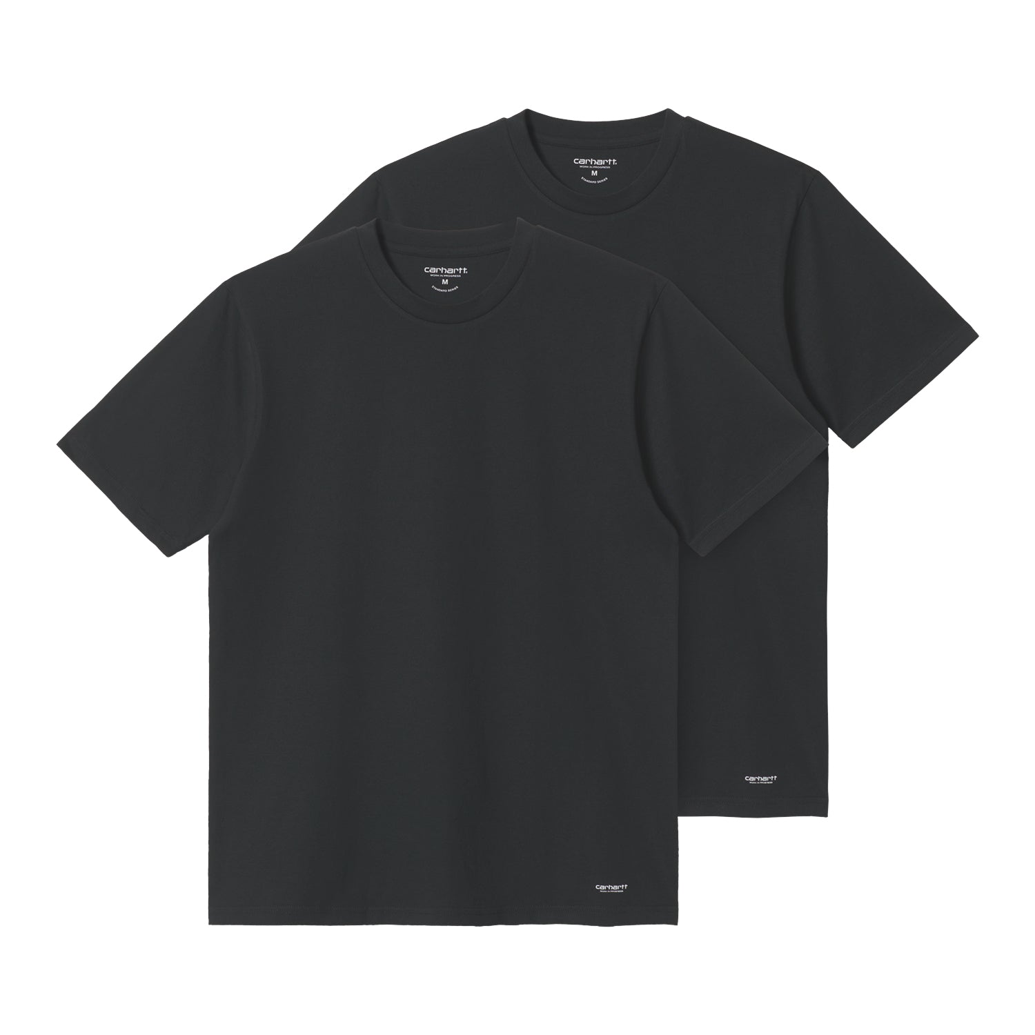 STANDARD CREW NECK T-SHIRT - Black + Black