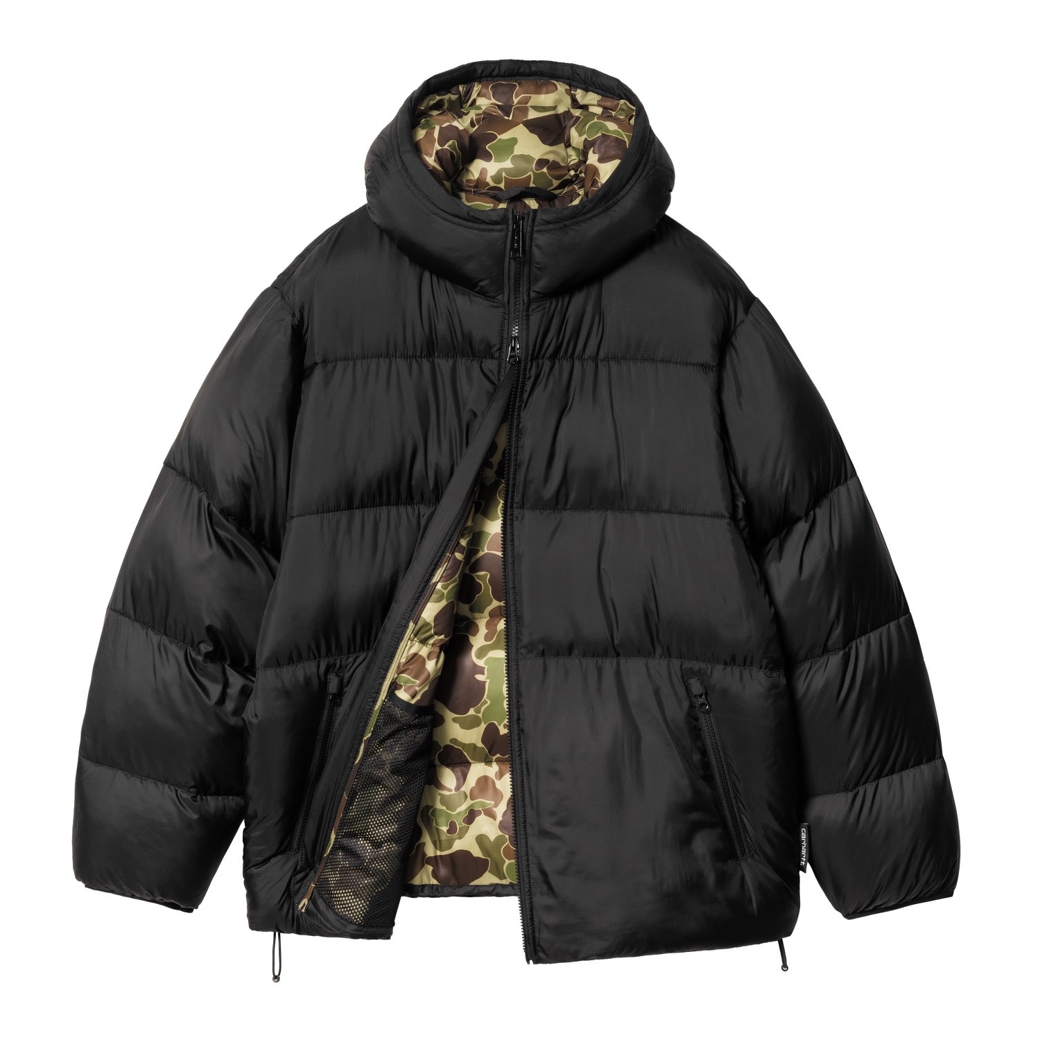 TORONTO JACKET - Black / Camo Duck Green