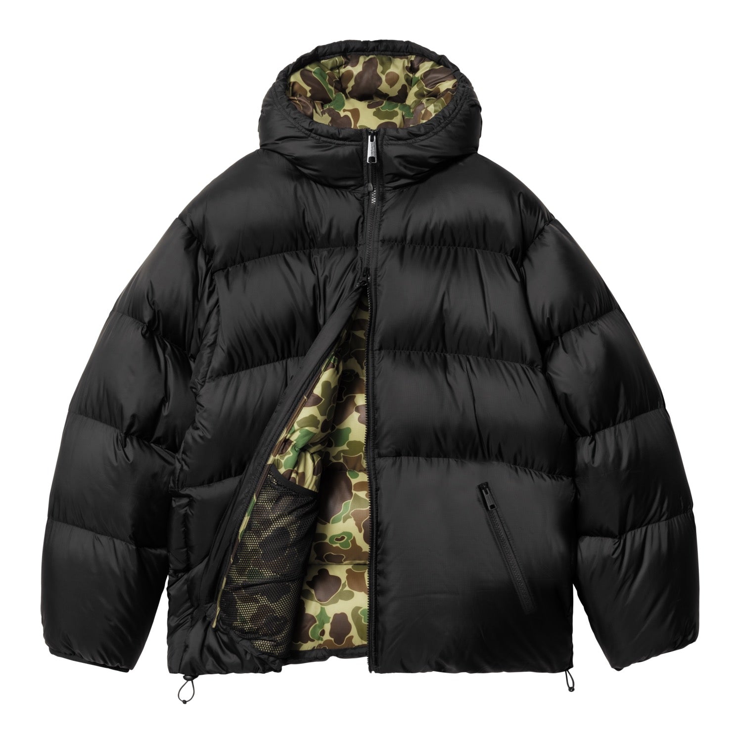 TORONTO JACKET - Black / Camo Duck Green