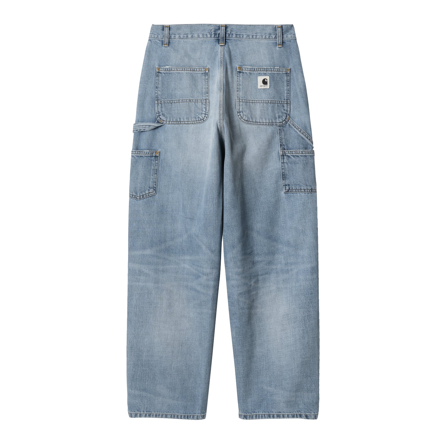 W' BRANDON DOUBLE KNEE PANT - Blue (burst washed)