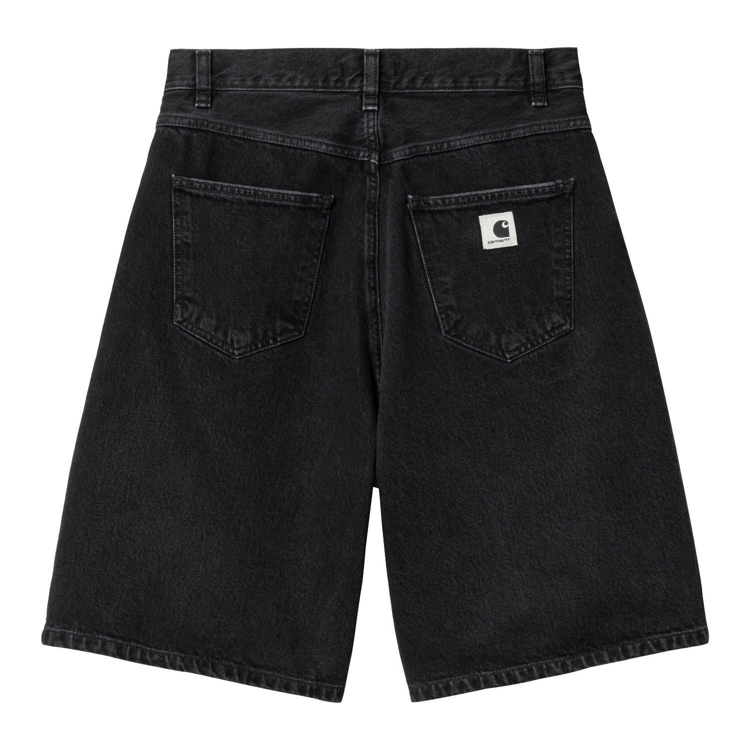 W' BRANDON SHORT - Black (stone washed)