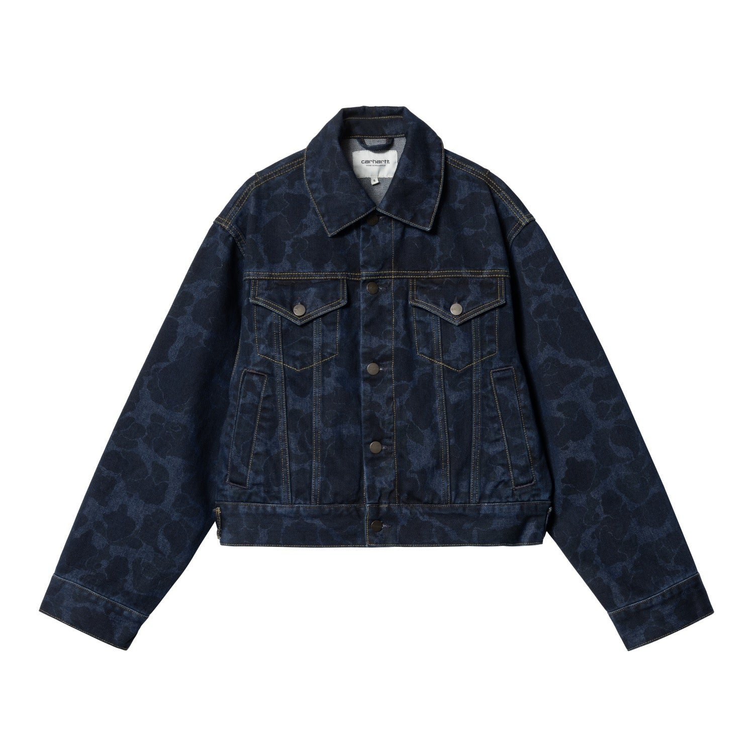 W' DUCK ORELL JACKET - Camo Duck, Blue (stone washed)