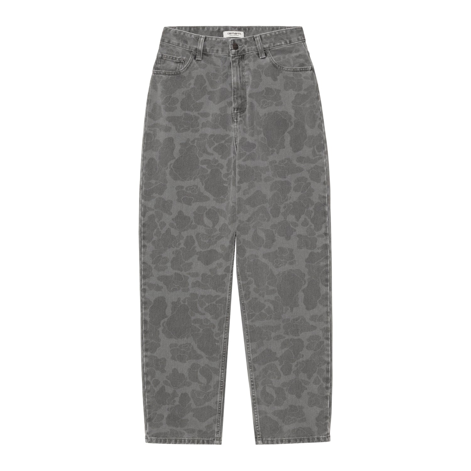 W' DUCK ORELL PANT  - Camo Duck, Black (heavy bleached)