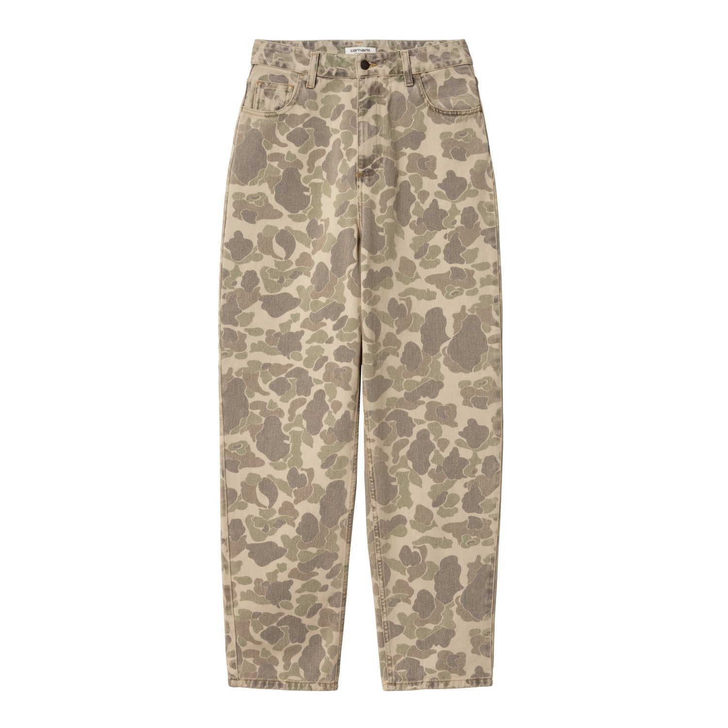 W' DUCK ORELL PANT - Camo Duck, Black (bleached)