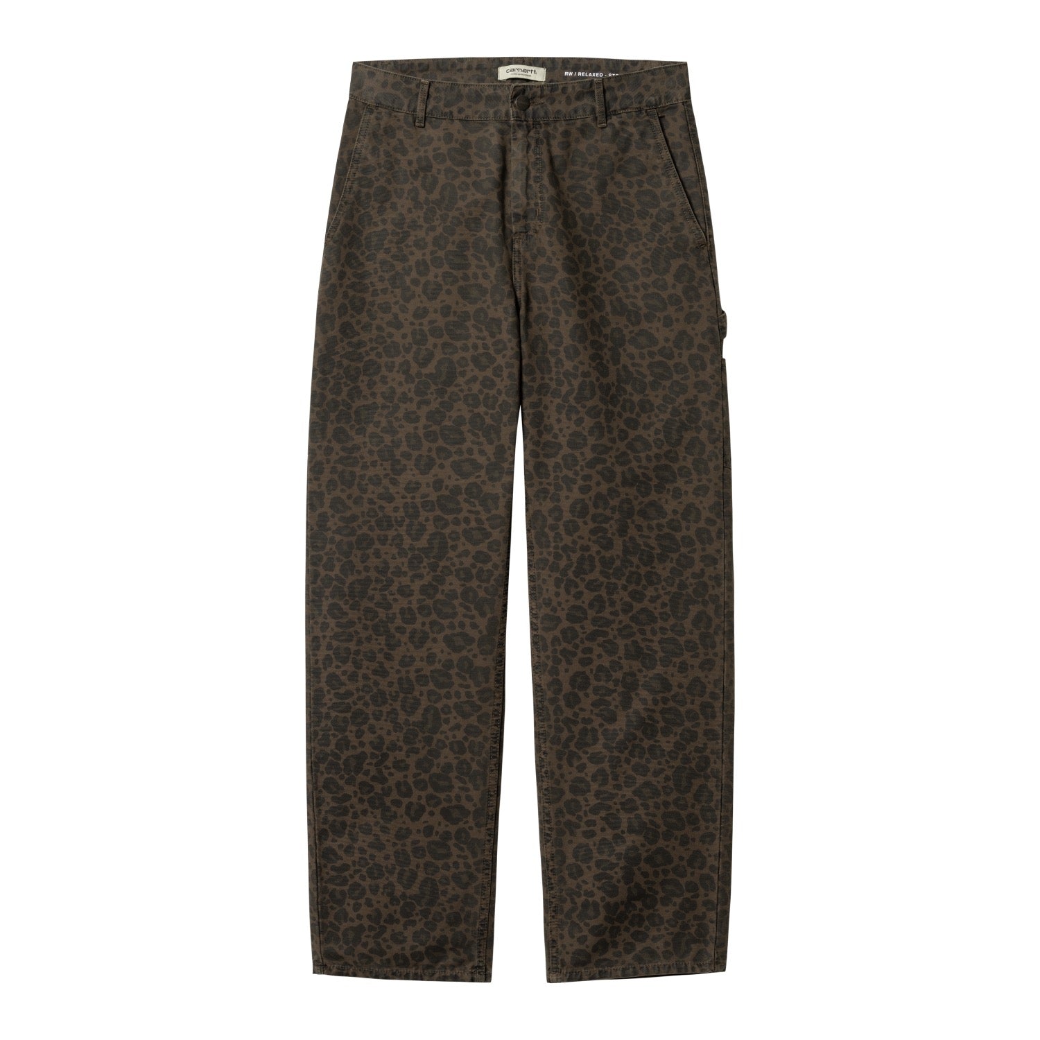 W' LEO PIERCE PANT STRAIGHT - Camo Leo, Tamarind / Office Green