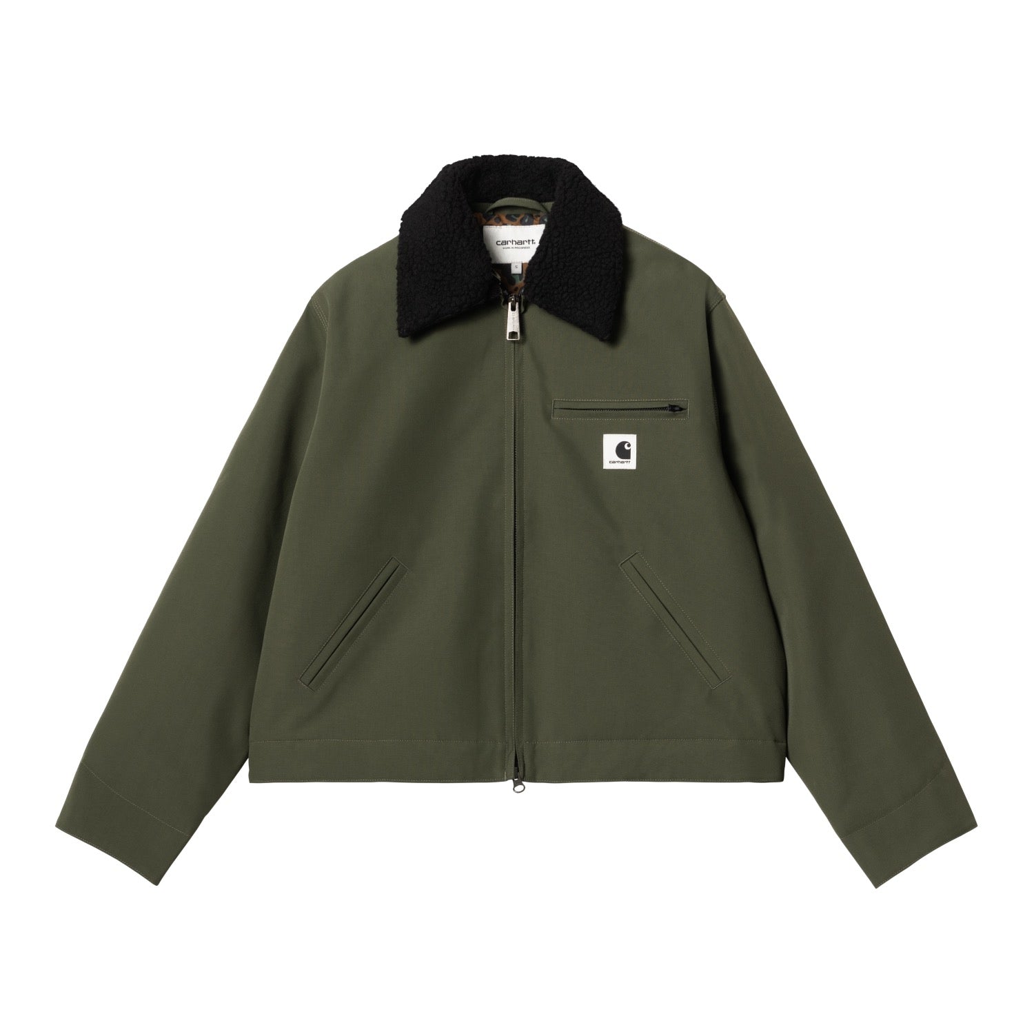 W' NEWKIRK JACKET - Office Green / Camo Leo, Tamarind