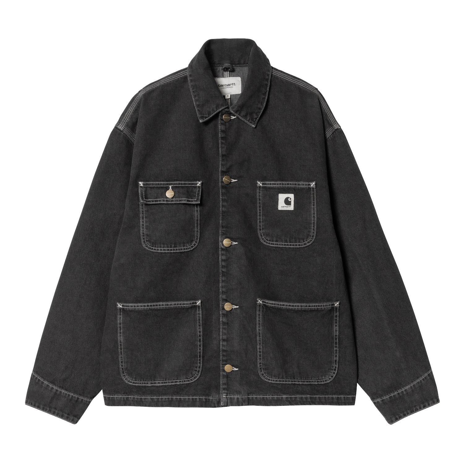 W' OG MICHIGAN COAT - Black (stone washed)