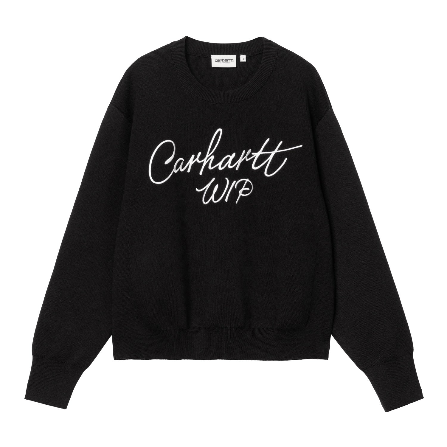 W' SIGNATURE SWEATER - Black / Wax