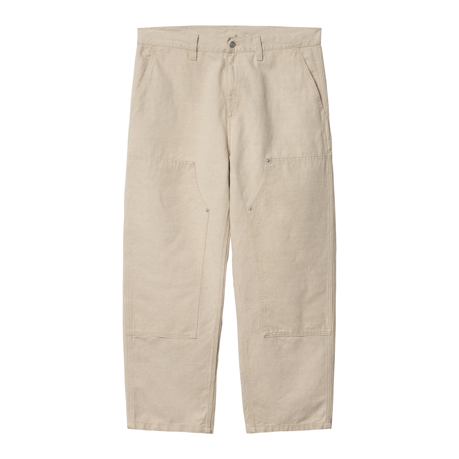 WALTER DOUBLE KNEE PANT - Natural (rinsed)