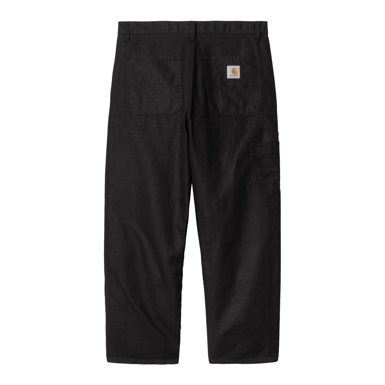 WALTER DOUBLE KNEE PANT - Black (rinsed)