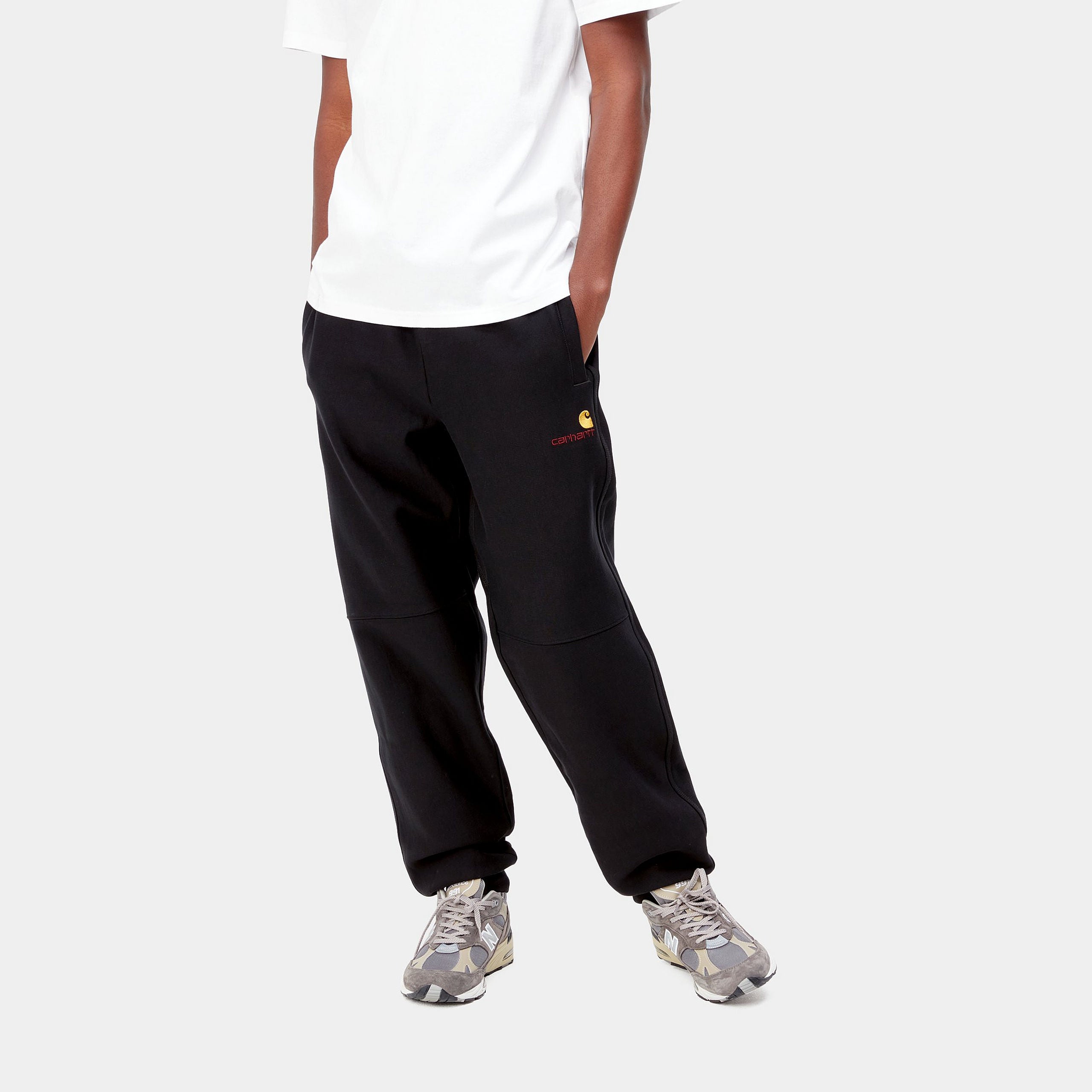 AMERICAN SCRIPTJOGGING PANT - Black