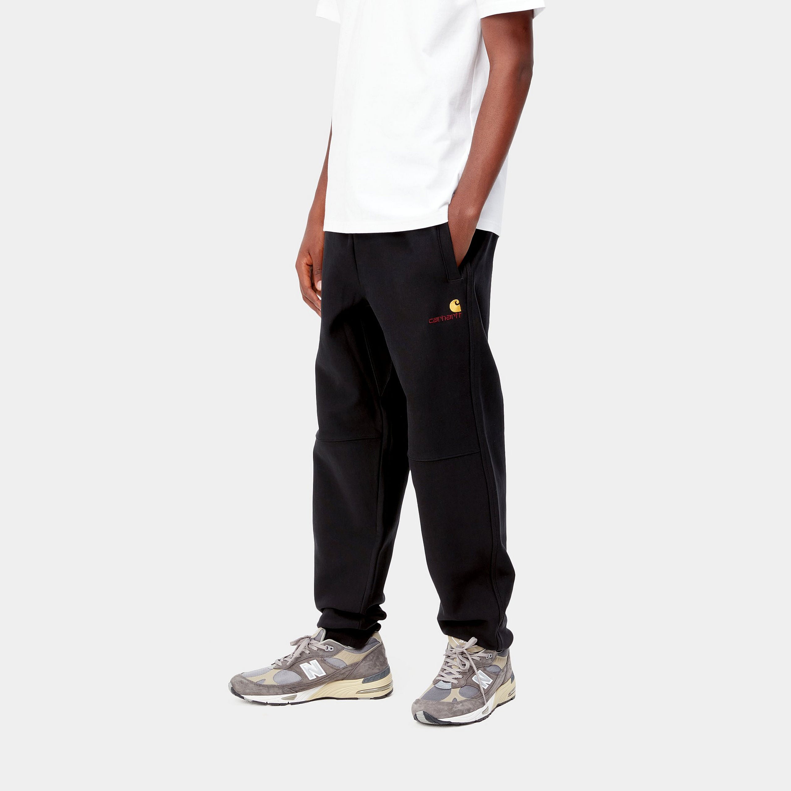 AMERICAN SCRIPTJOGGING PANT - Black