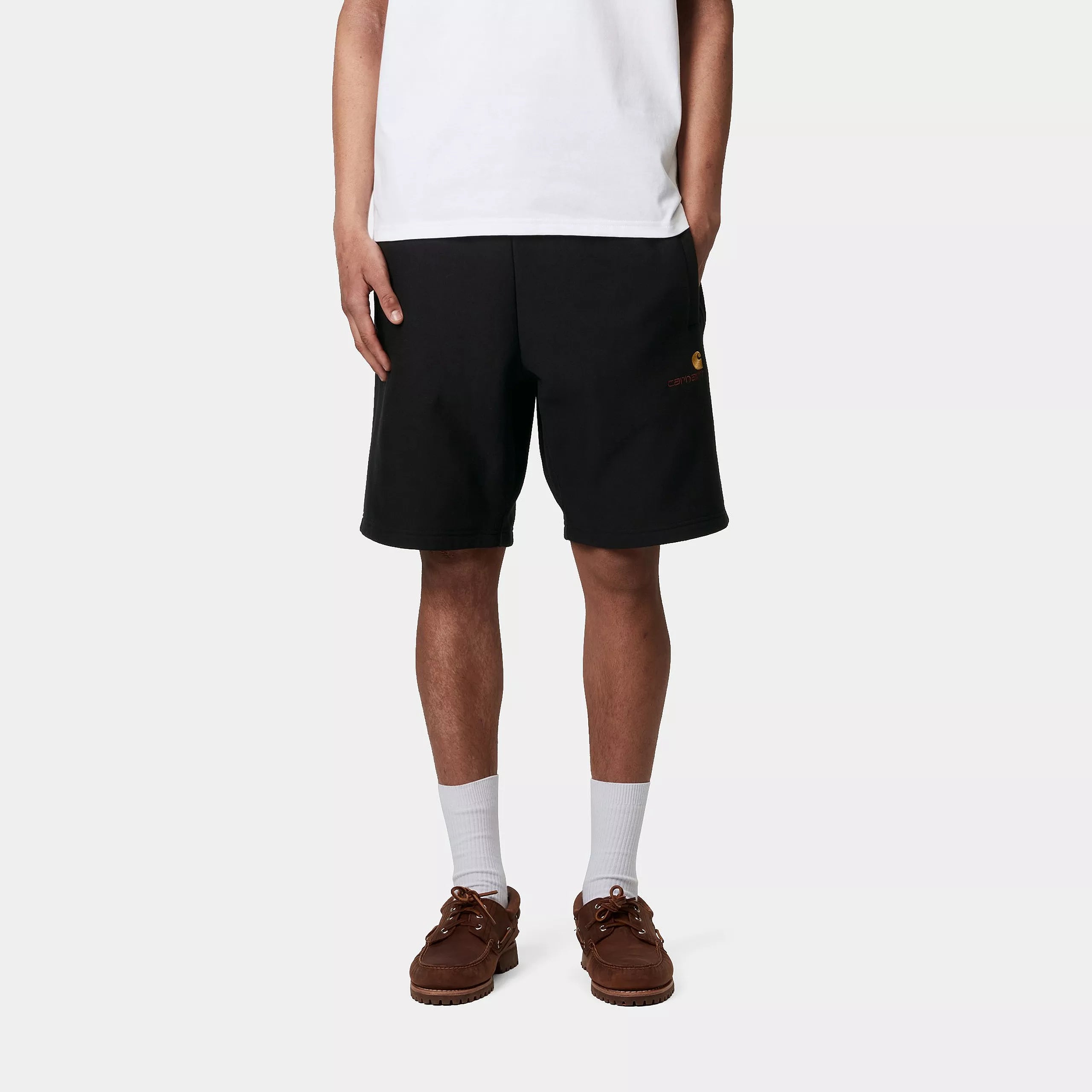 AMERICAN SCRIPT SWEAT SHORT - Black