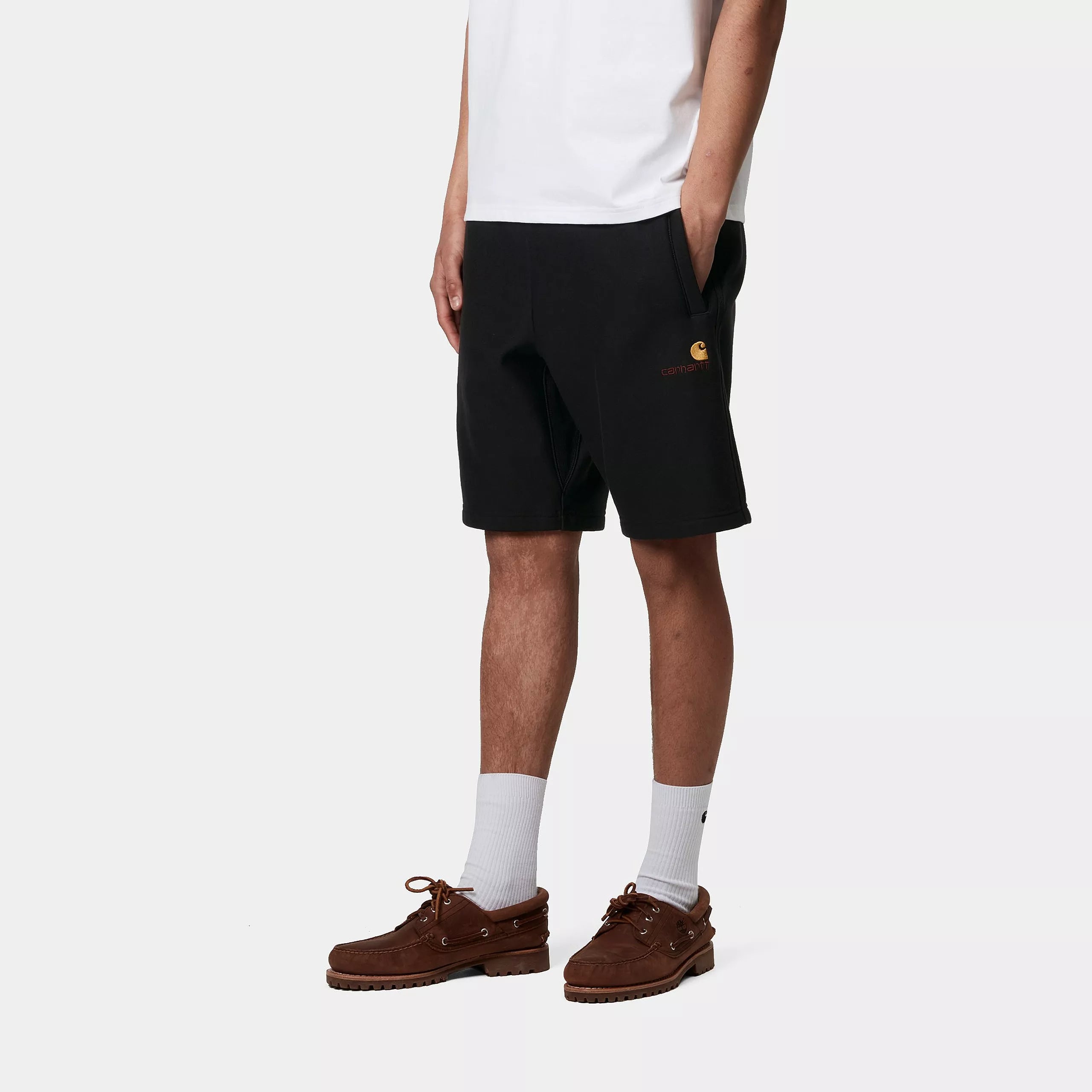 AMERICAN SCRIPT SWEAT SHORT - Black