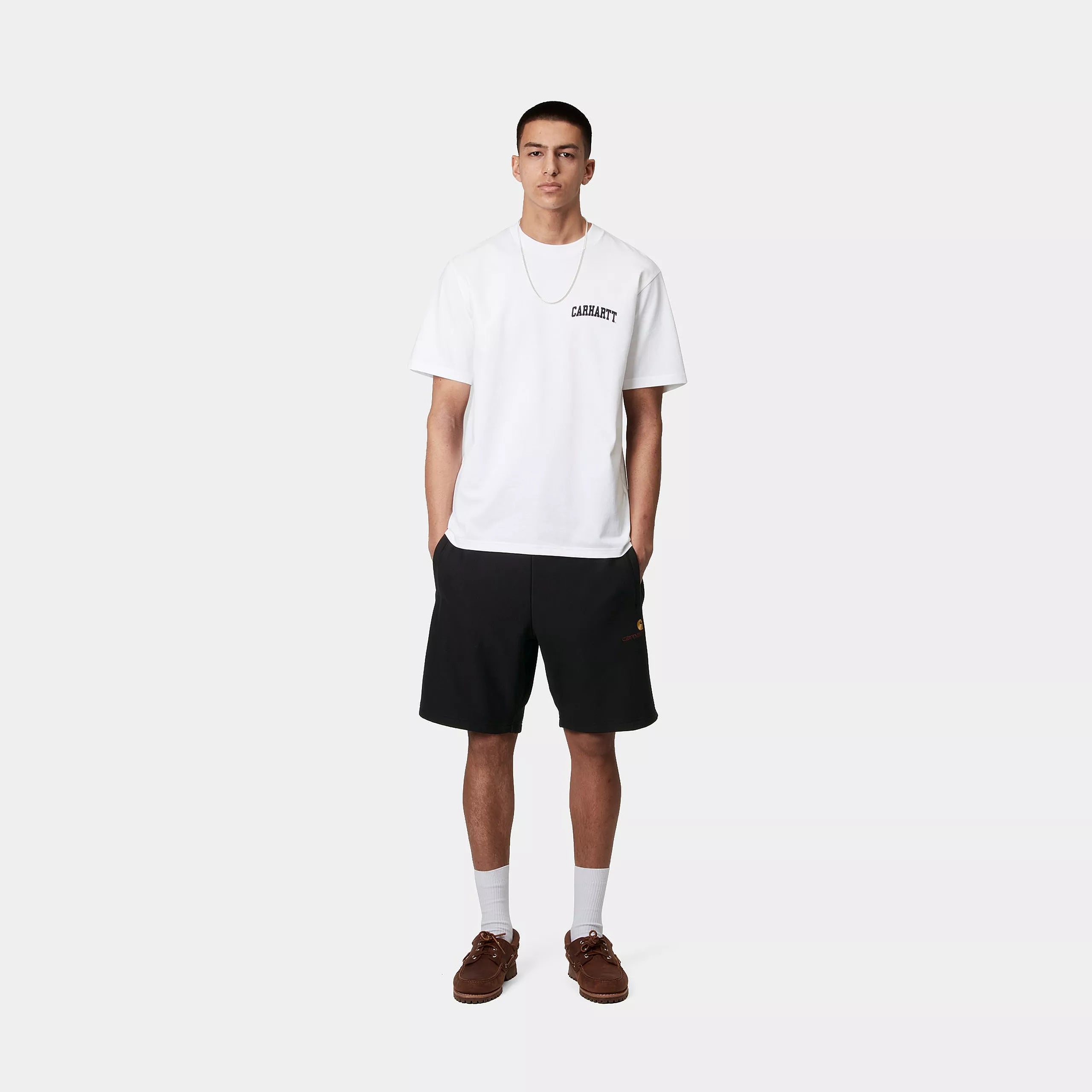 AMERICAN SCRIPT SWEAT SHORT - Black