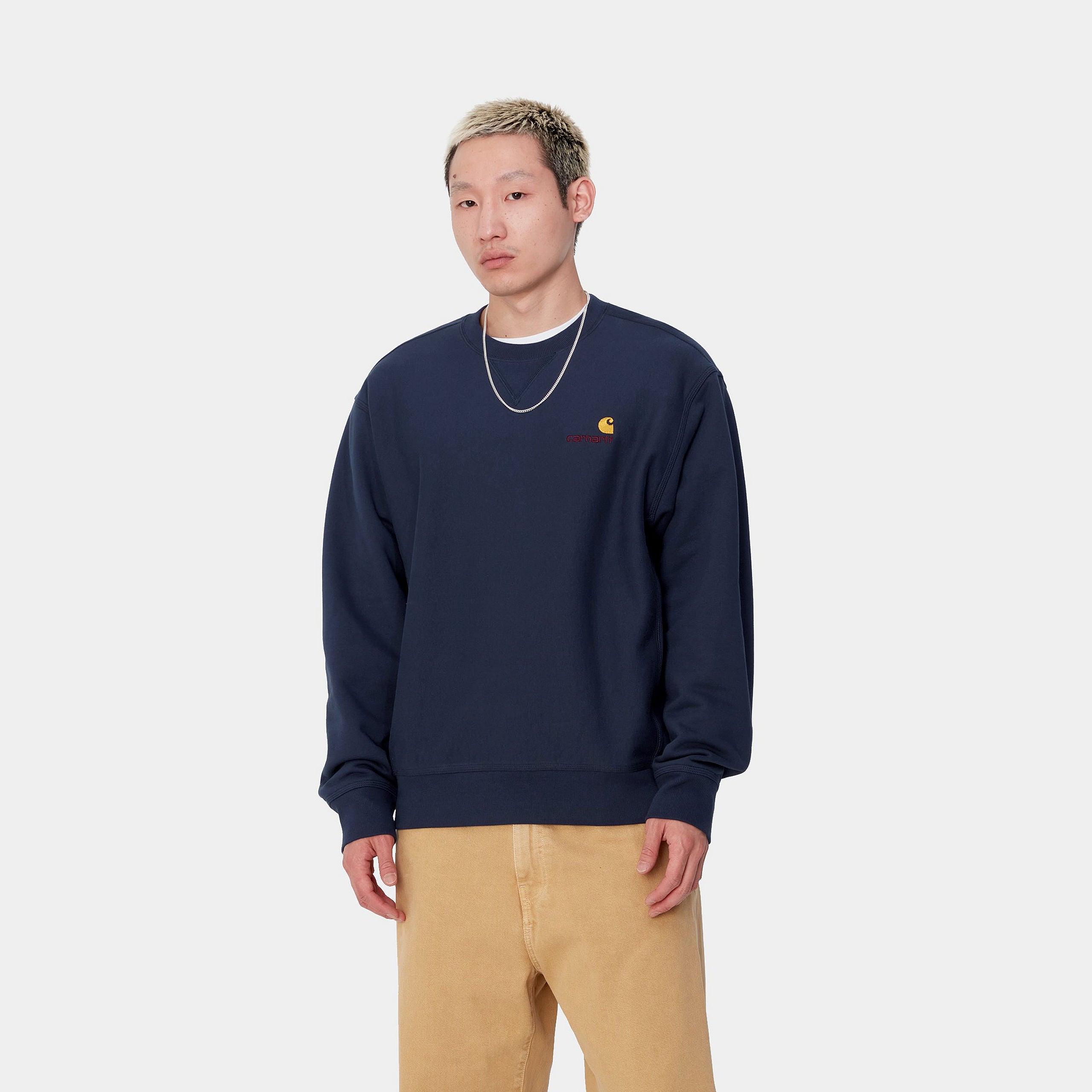 AMERICAN SCRIPT SWEATSHIRT - Air Force Blue